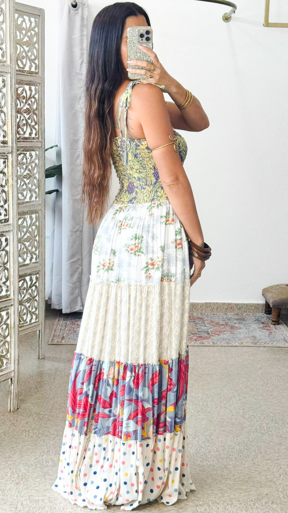 Bella Patchwork Maxi Dress
