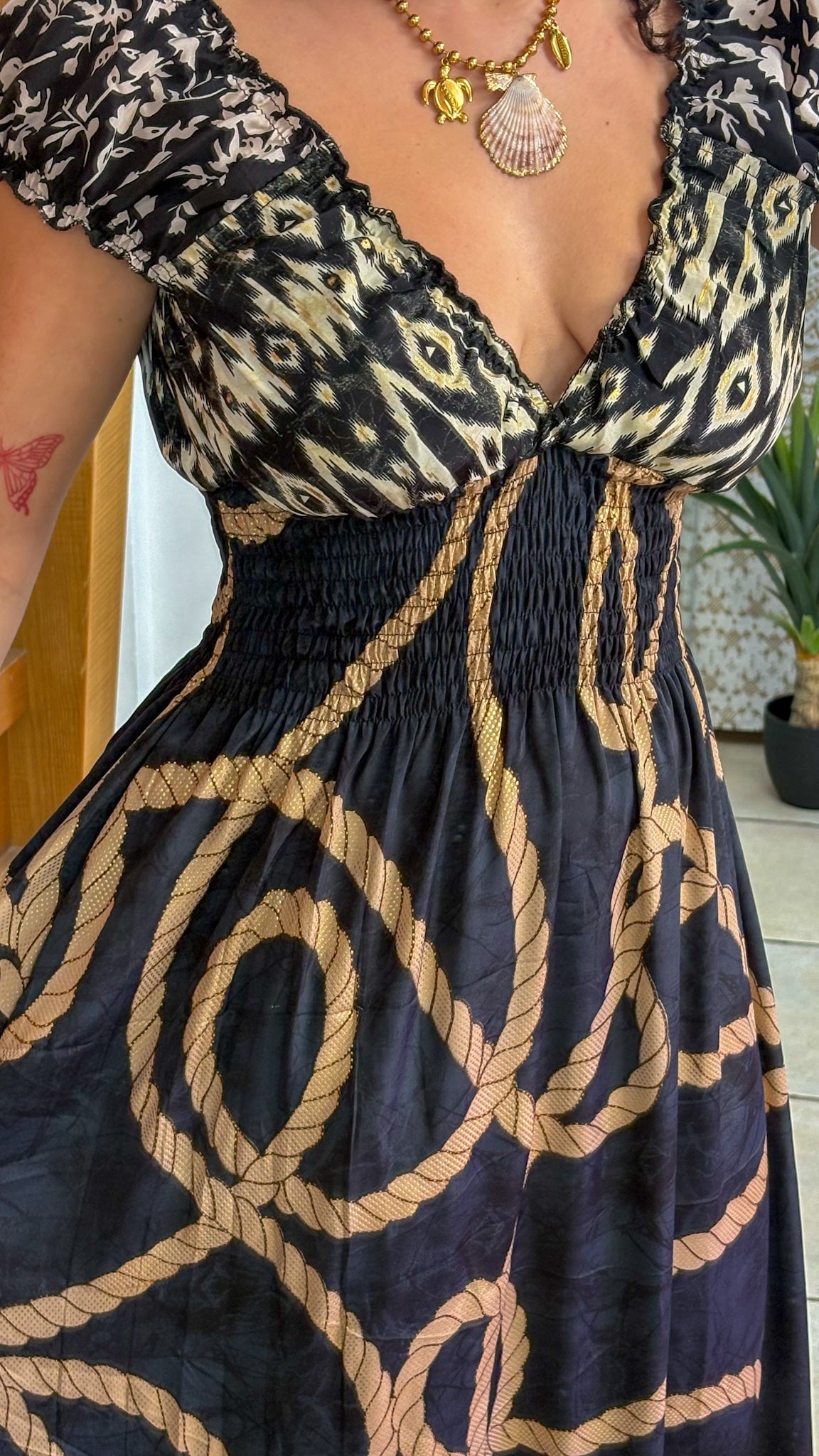 Peasant Patchwork Dress