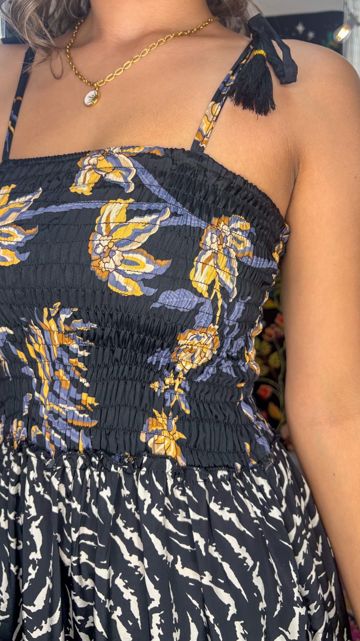 Bella Patchwork Maxi Dress