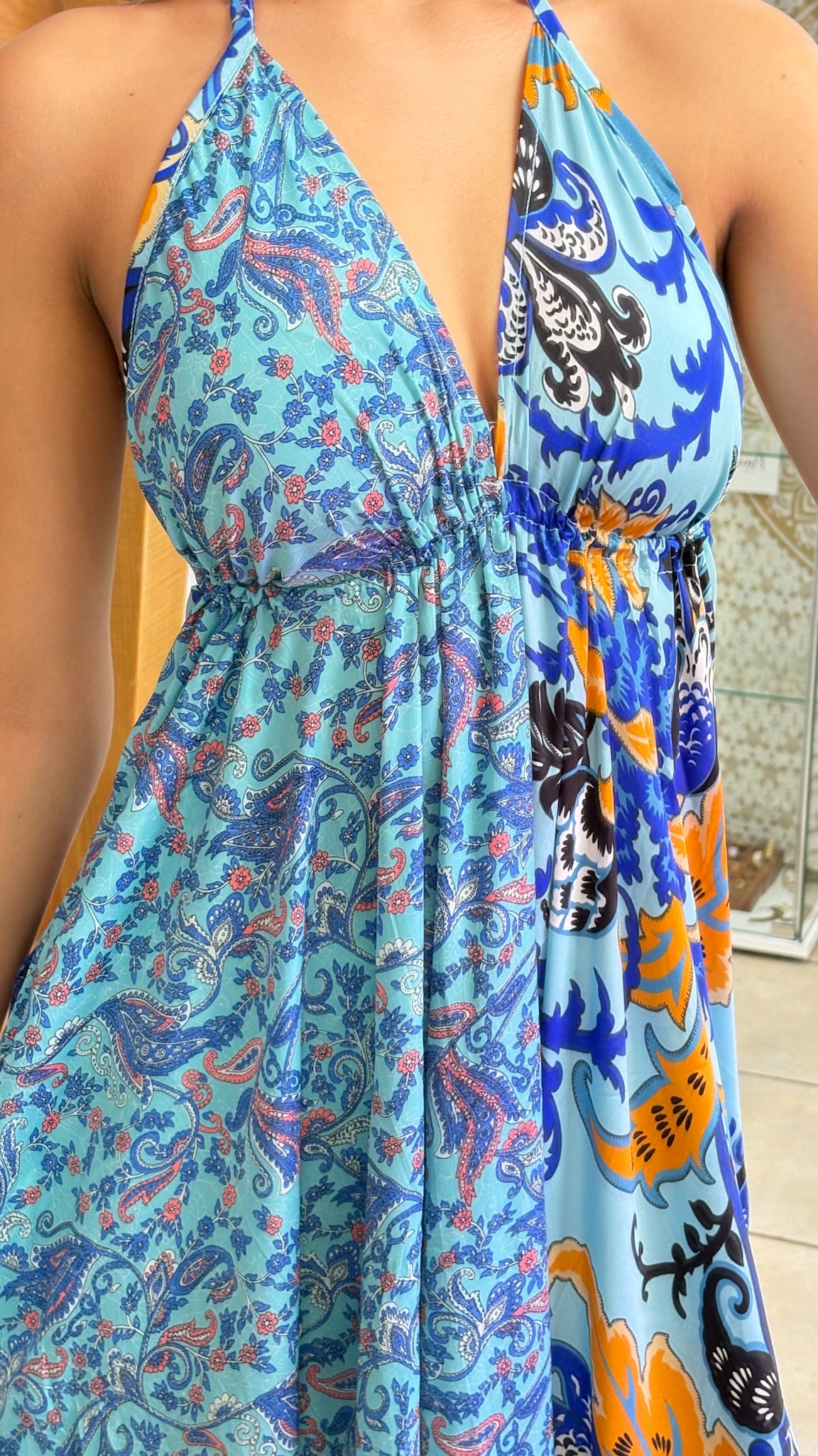 Boho Back Patchwork Dress