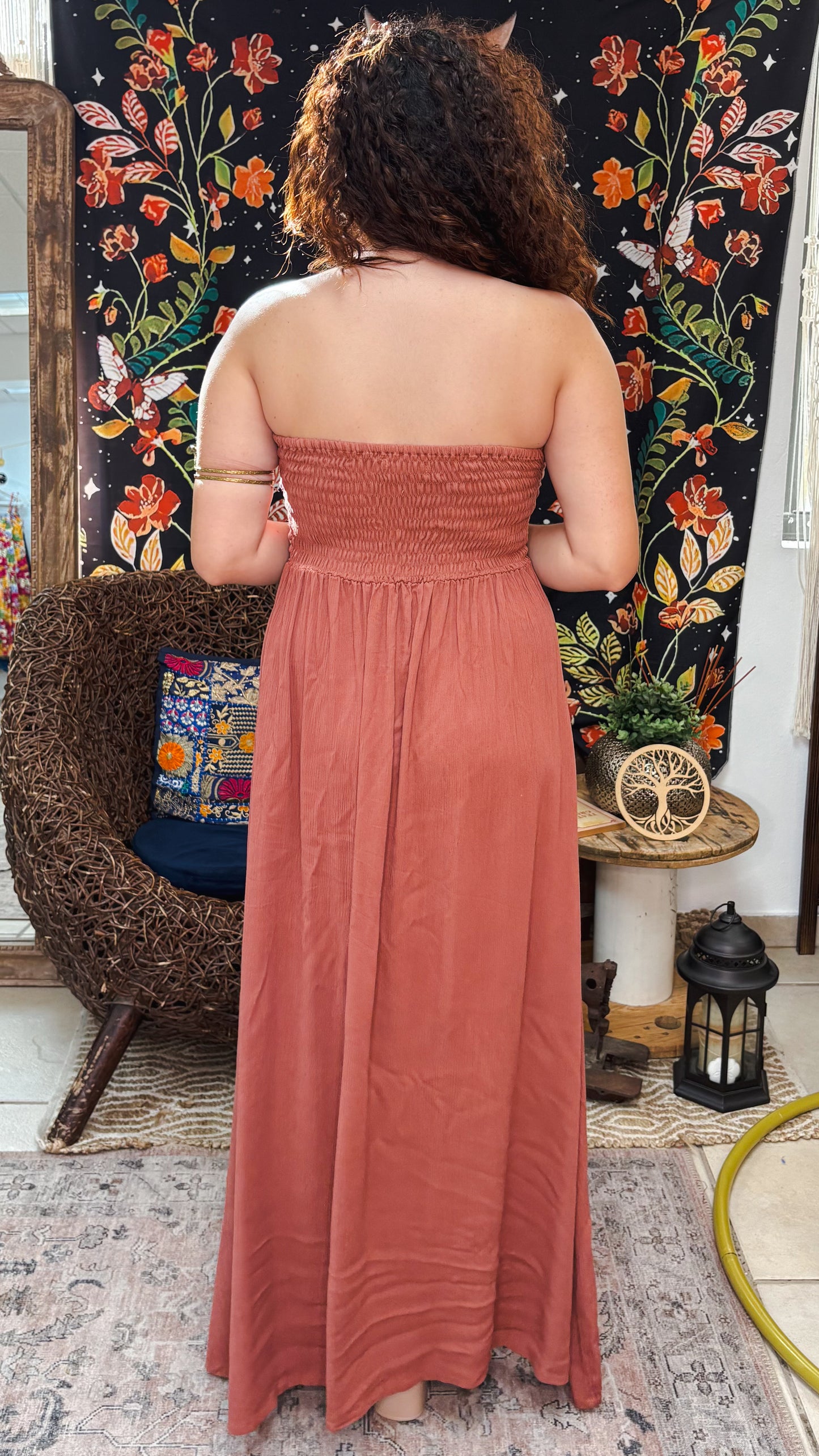 Hanya Dress-Brown