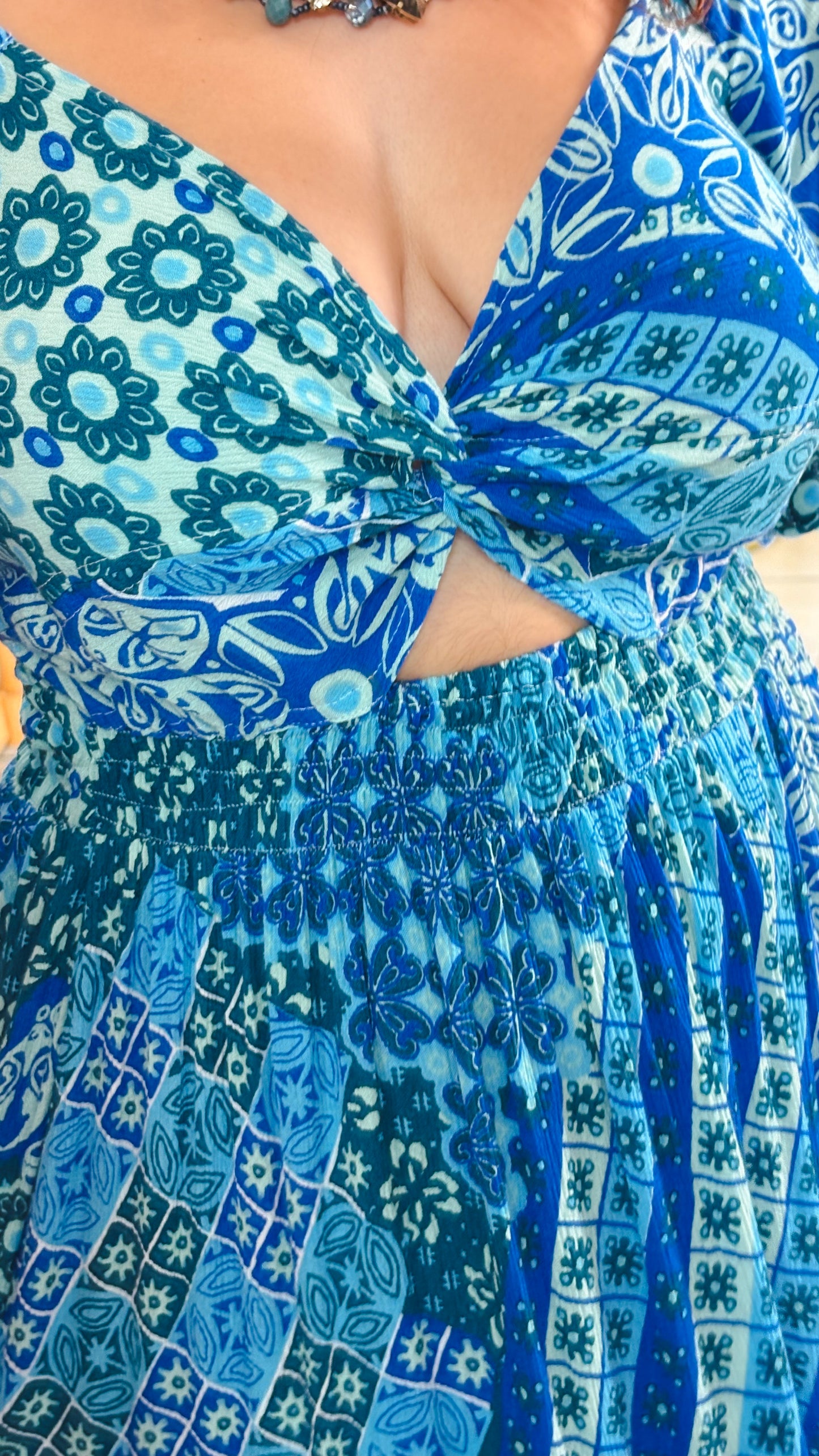 Bohemo Dress-Blue