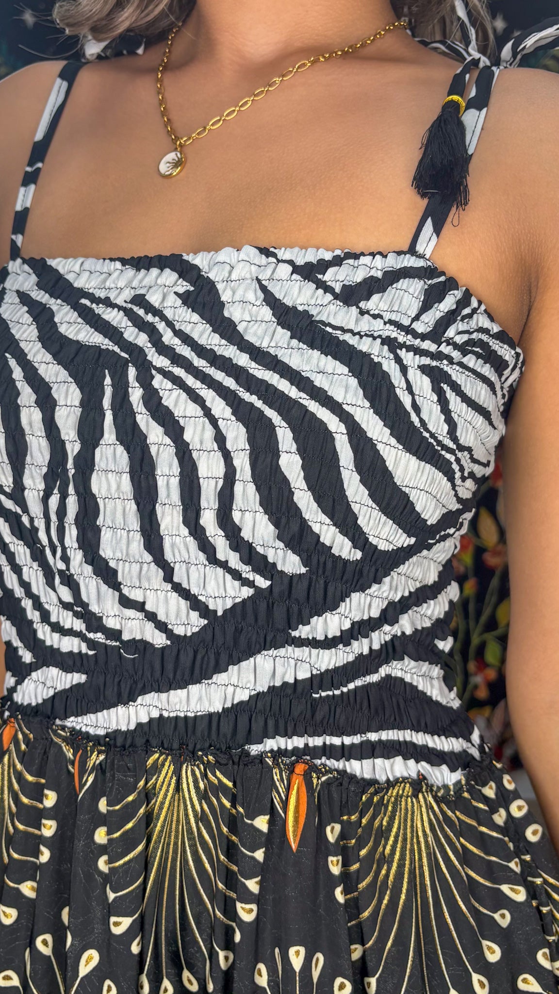 Bella Patchwork Maxi Dress