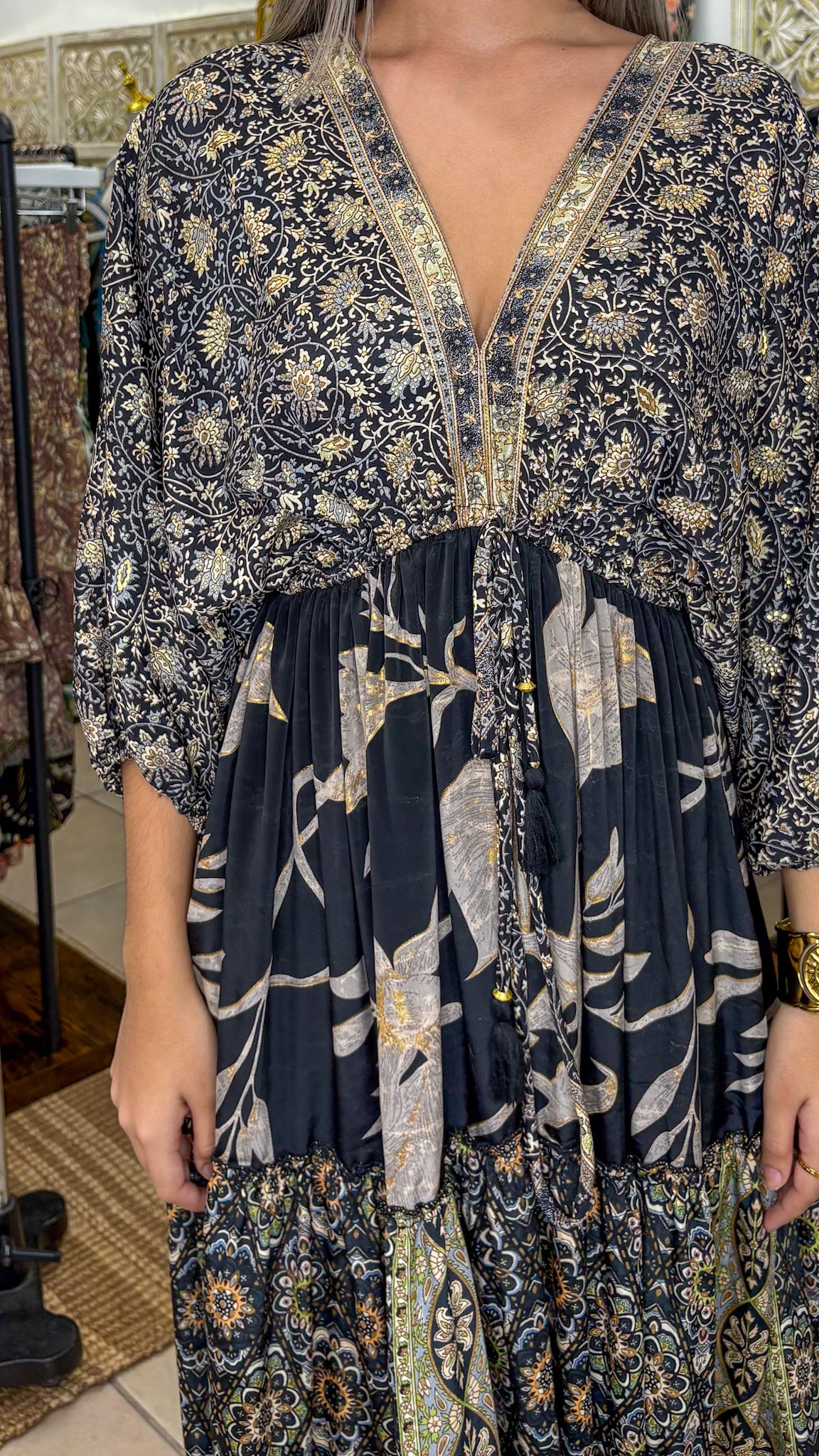 Nelly Patchwork Maxi Dress