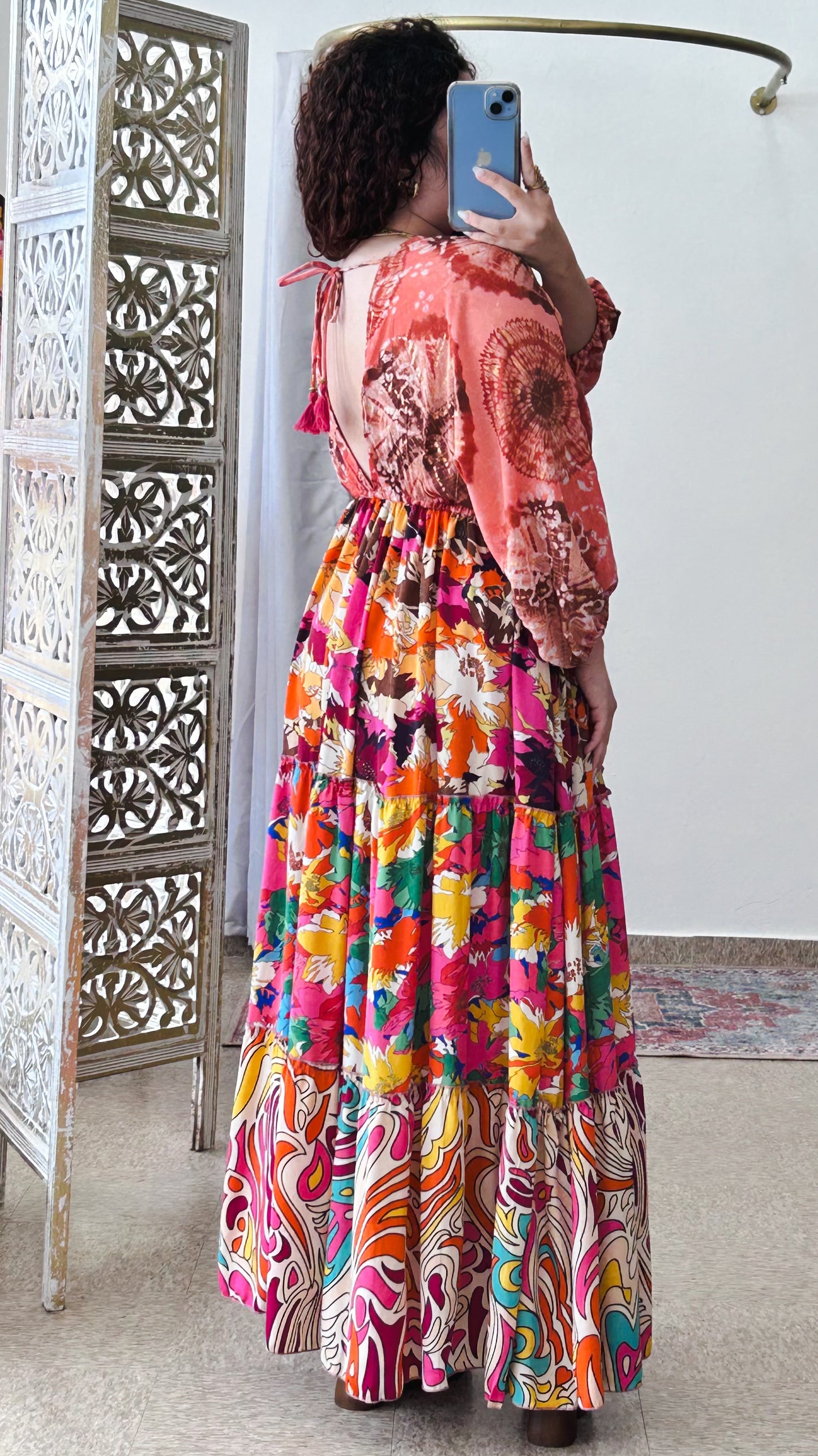 Nelly Patchwork Maxi Dress