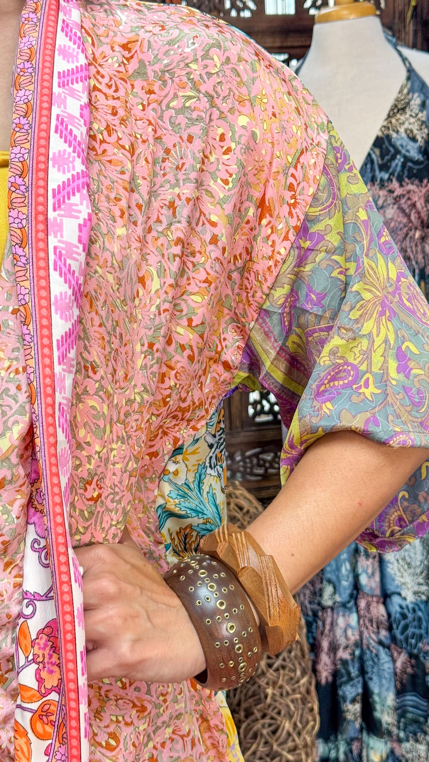 Boho Short Kimono