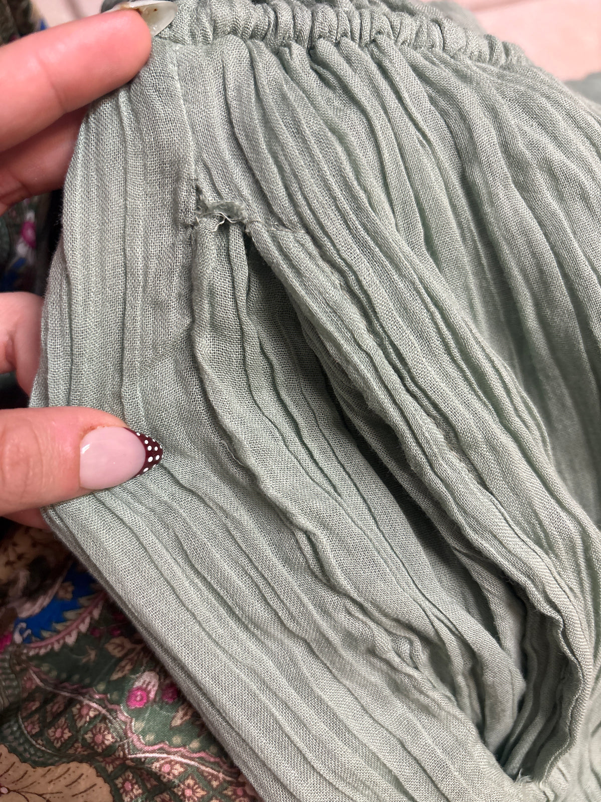 Damage Nelly Cotton Dress- Sage
