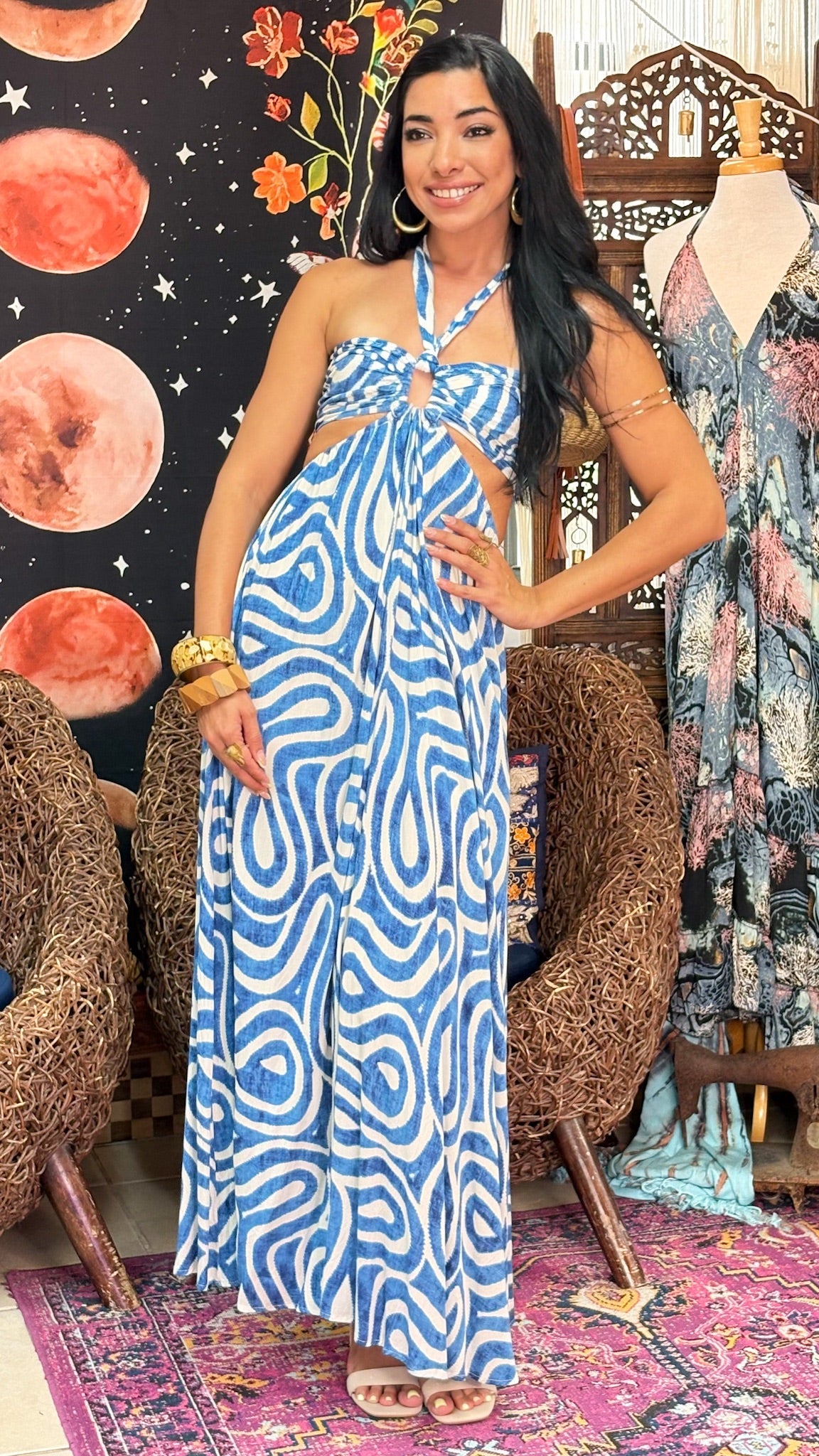 Talay Dress-Blue