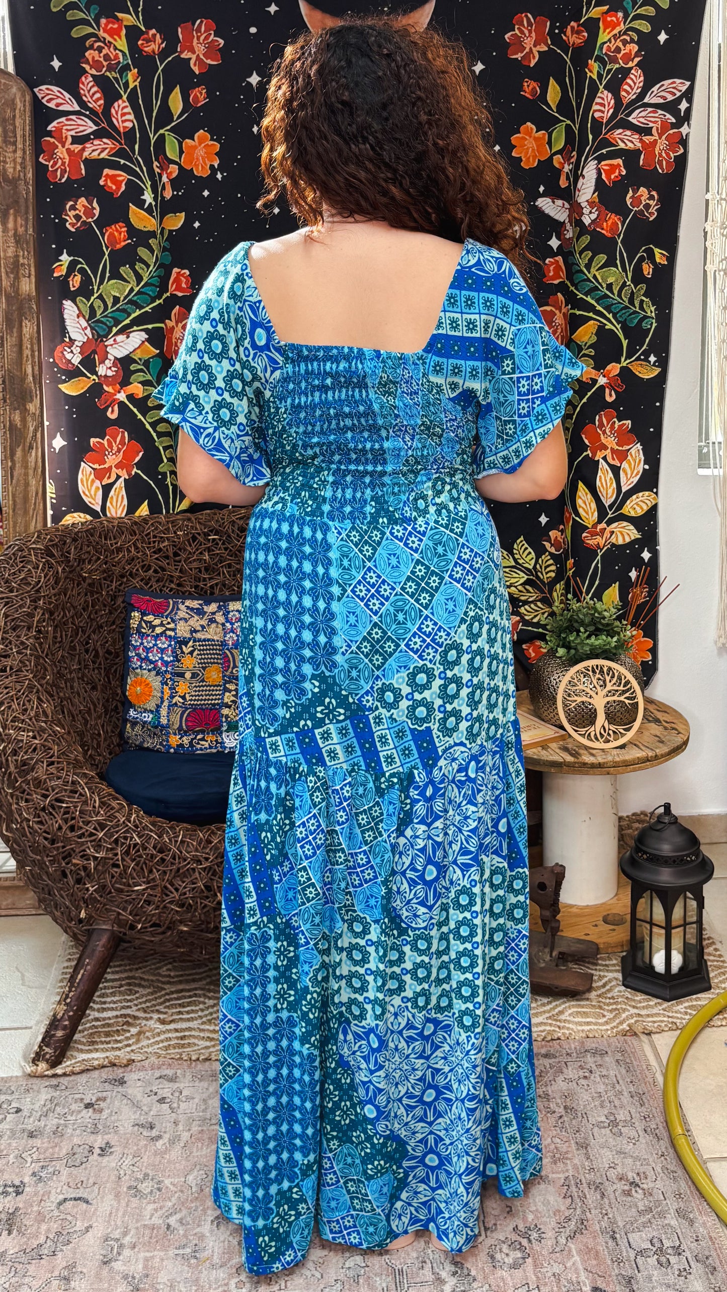 Bohemo Dress-Blue