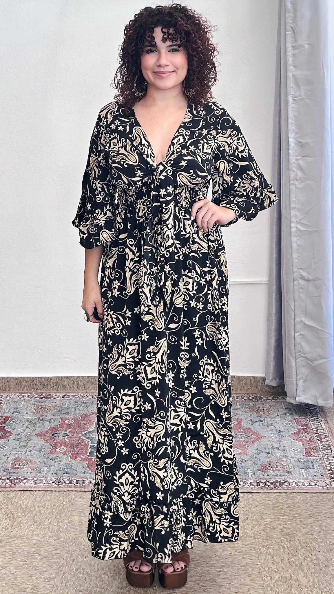 Damage Nomad Maxi Dress-Black