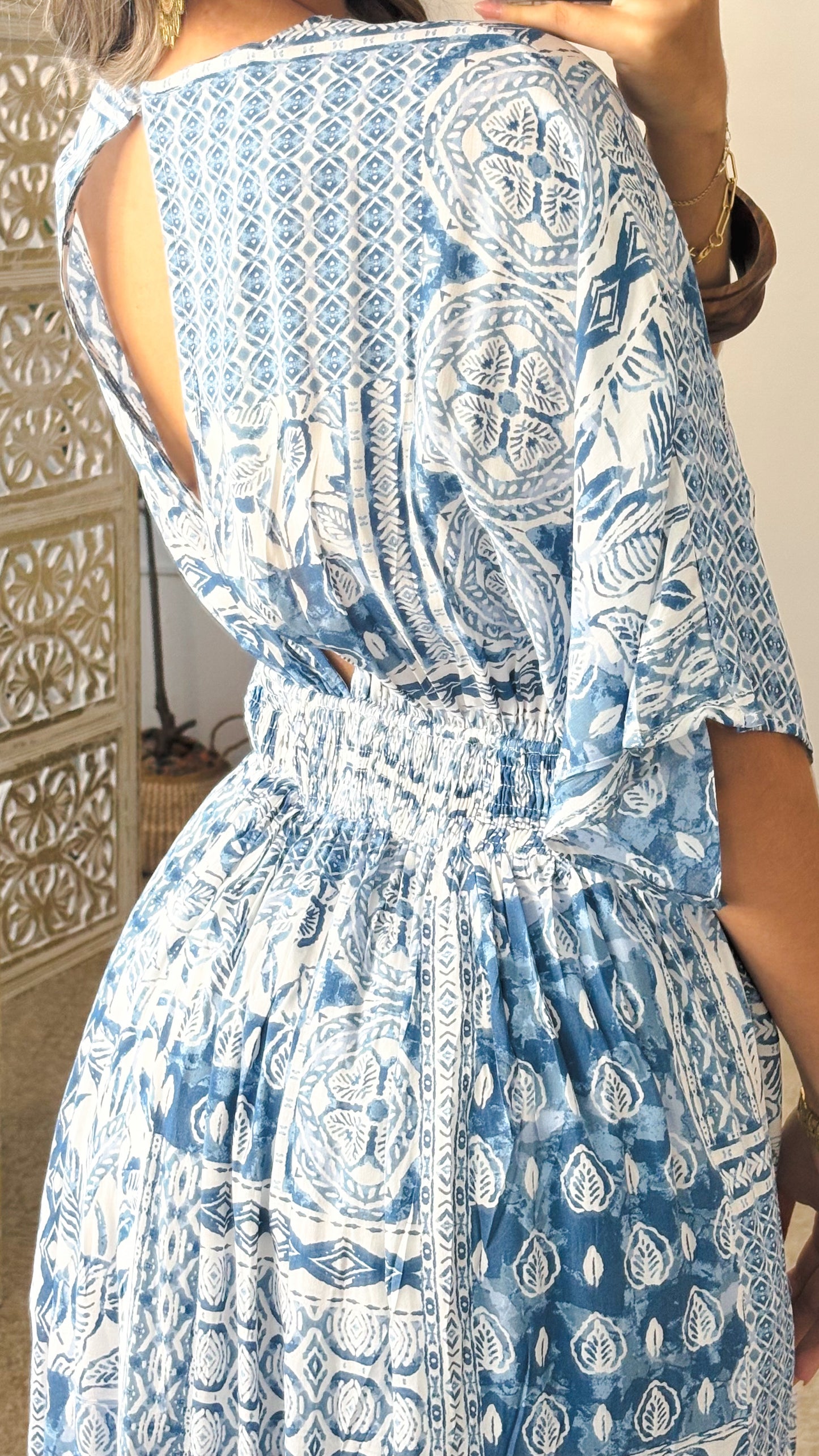 Amapola Dress-Blue