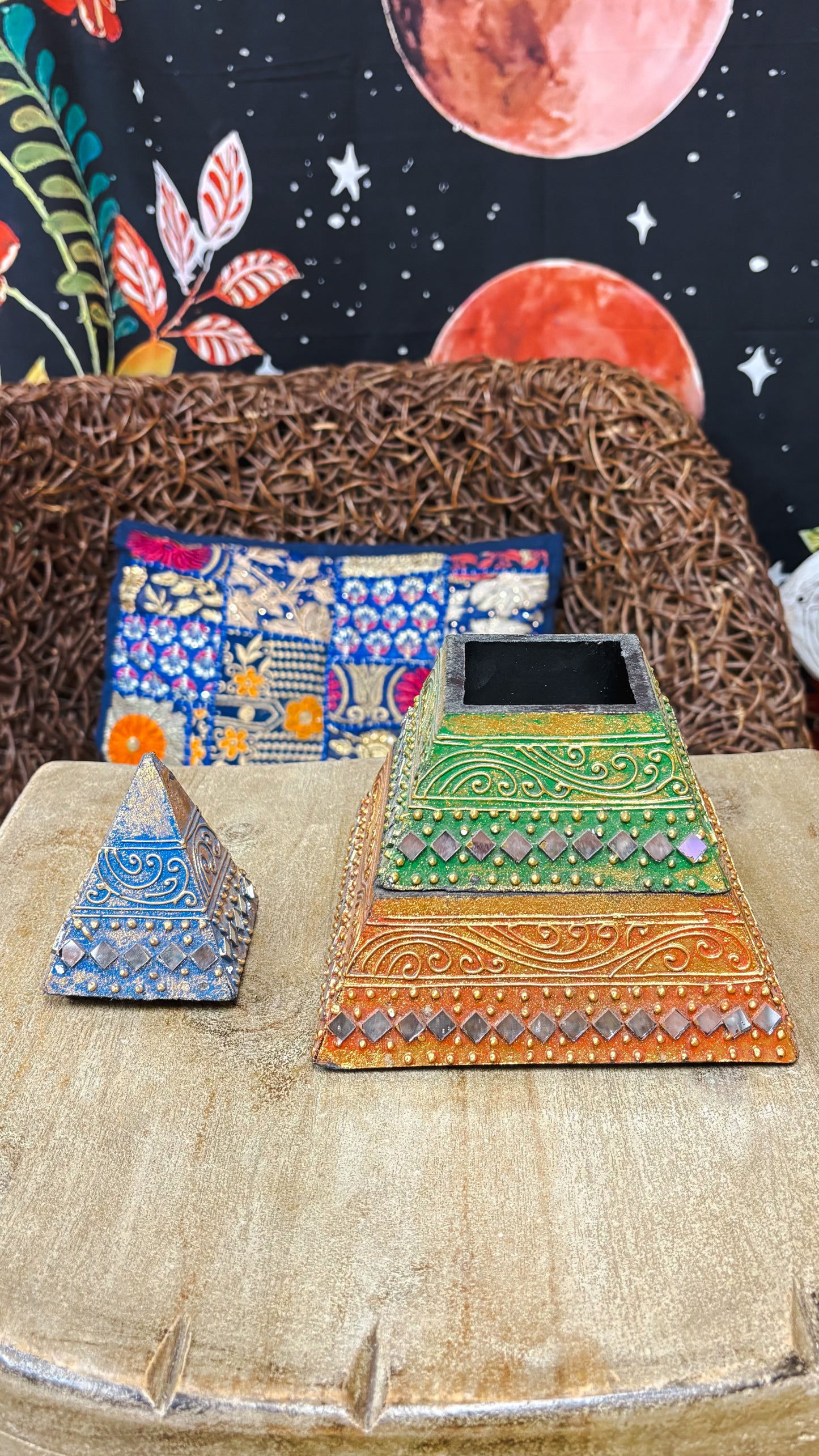 Chakra Pyramid Jewelry Box