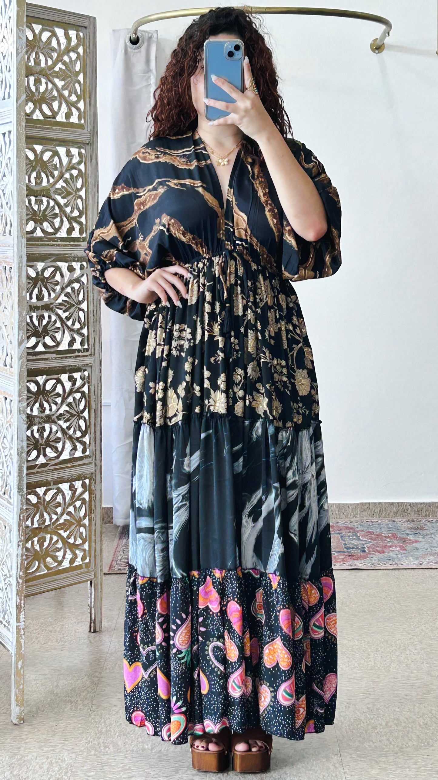 Nelly Patchwork Maxi Dress