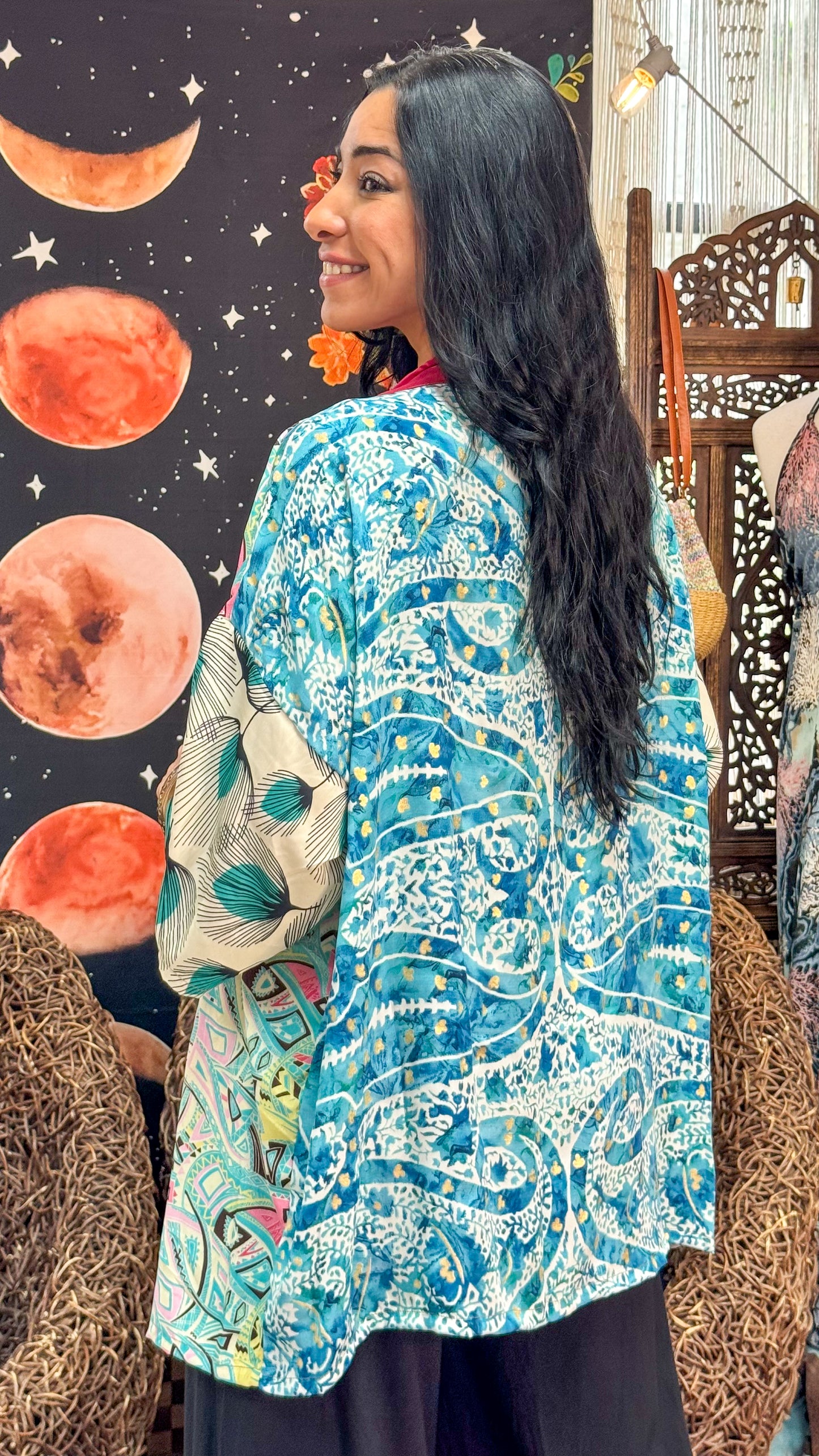 Boho Short Kimono