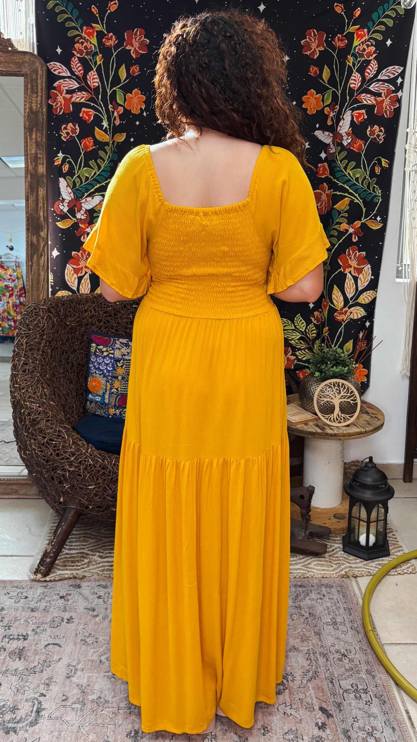 Bohemo Dress-Yellow