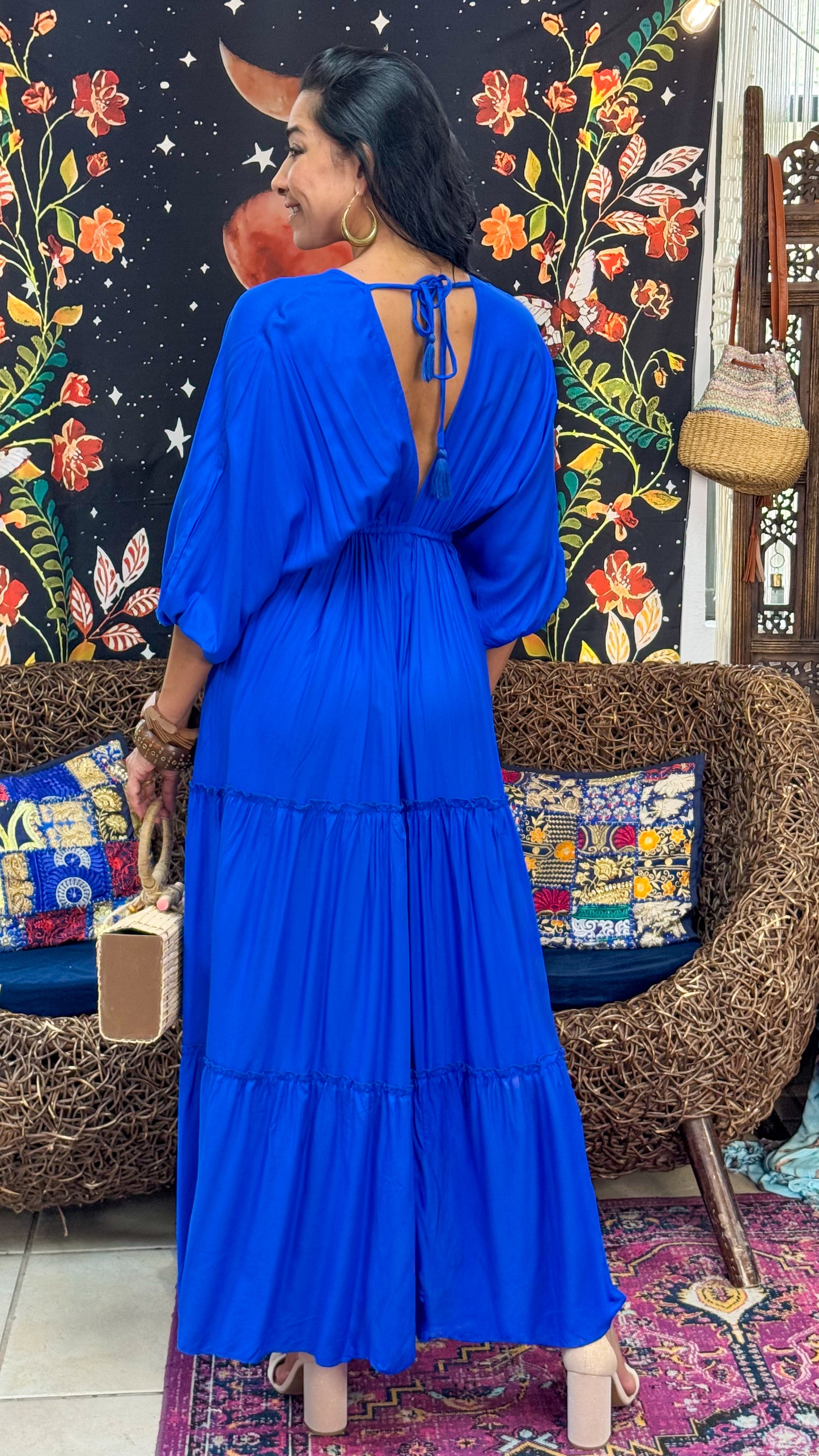 Nelly Maxi Dress-Royal