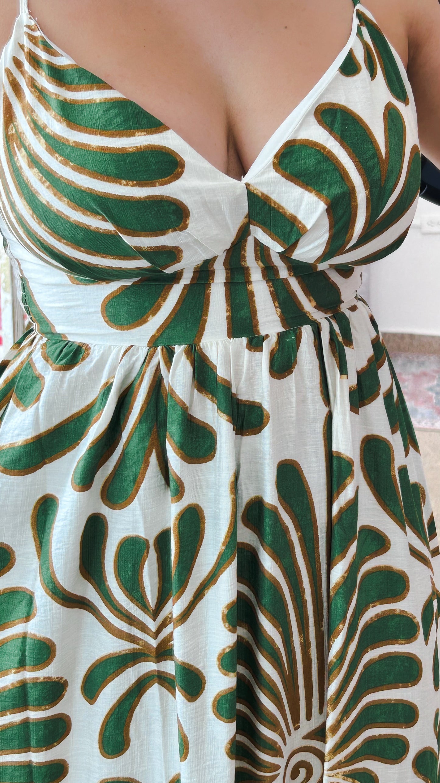 Lavina Maxi Dress-Green