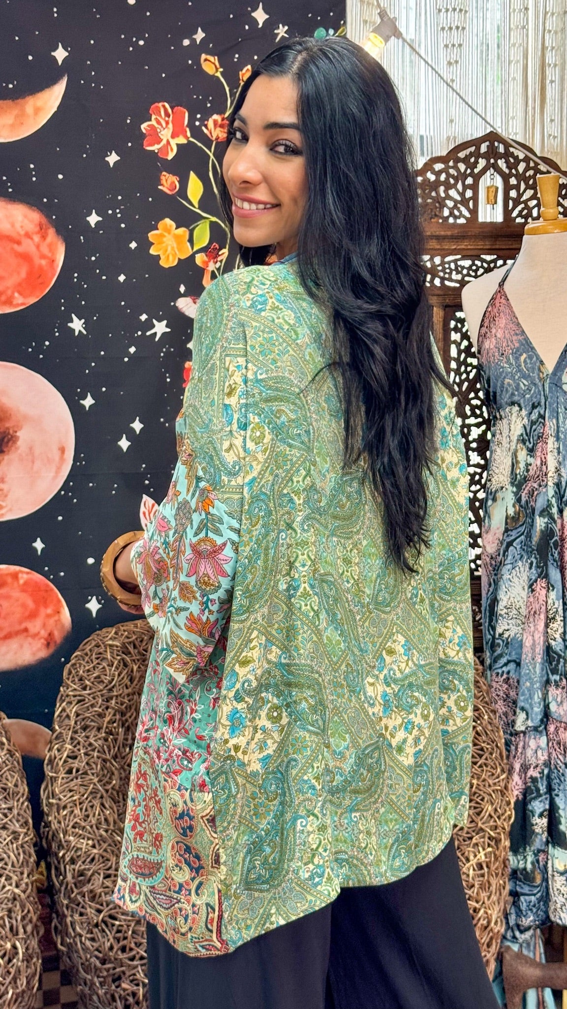 Boho Short Kimono