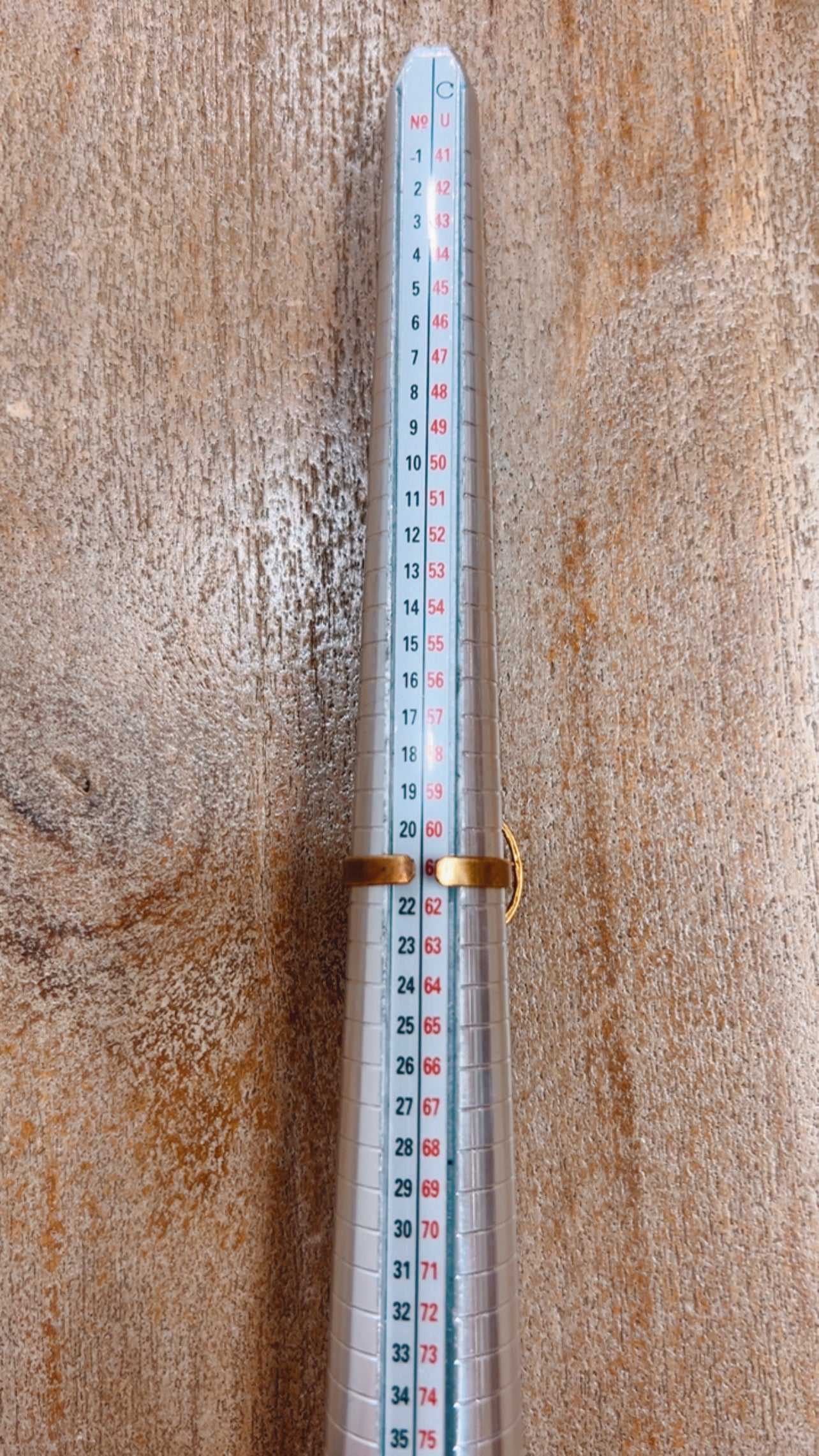 Stone Brass Ring Ajustable