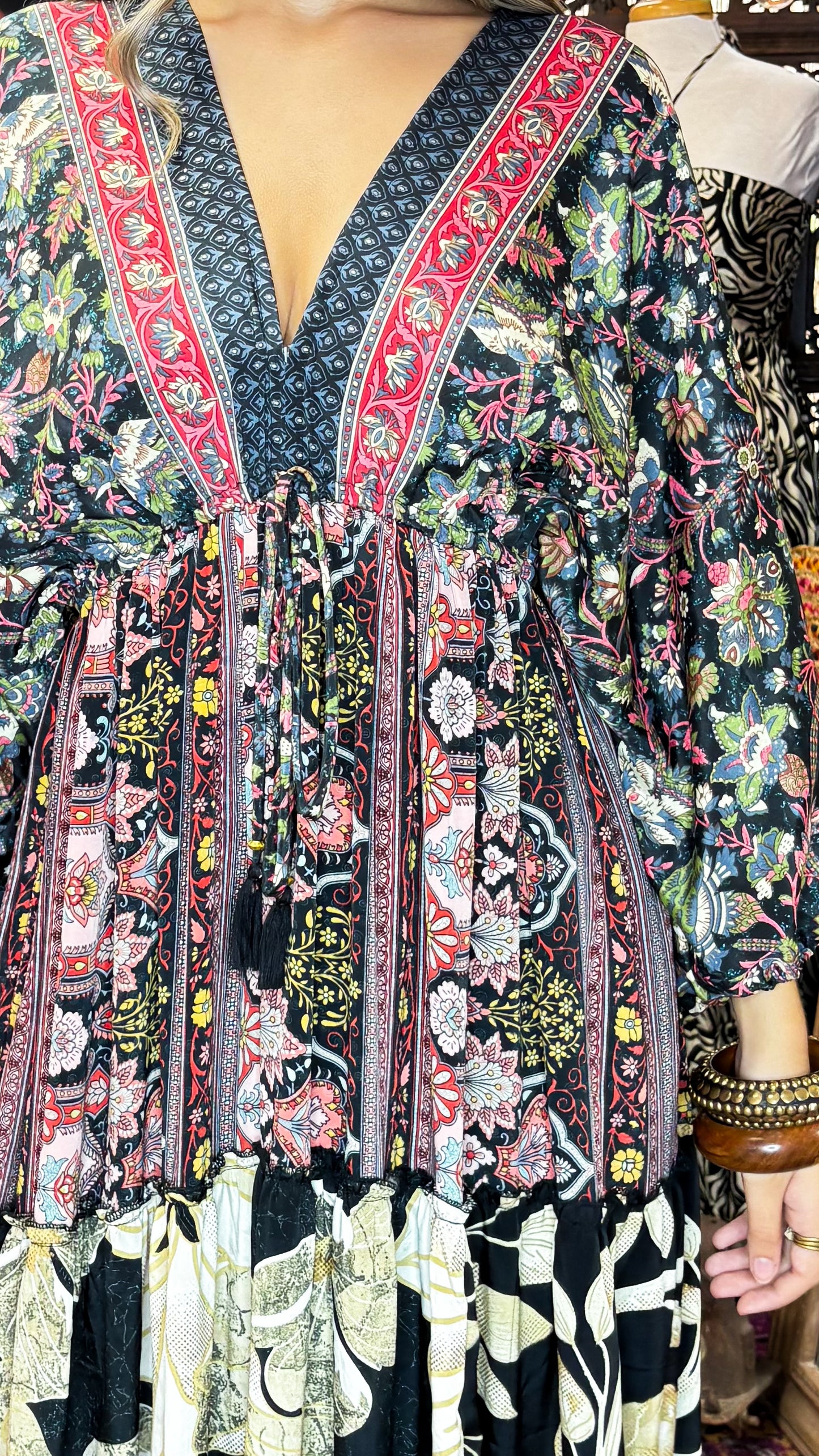 Nelly Patchwork Maxi Dress