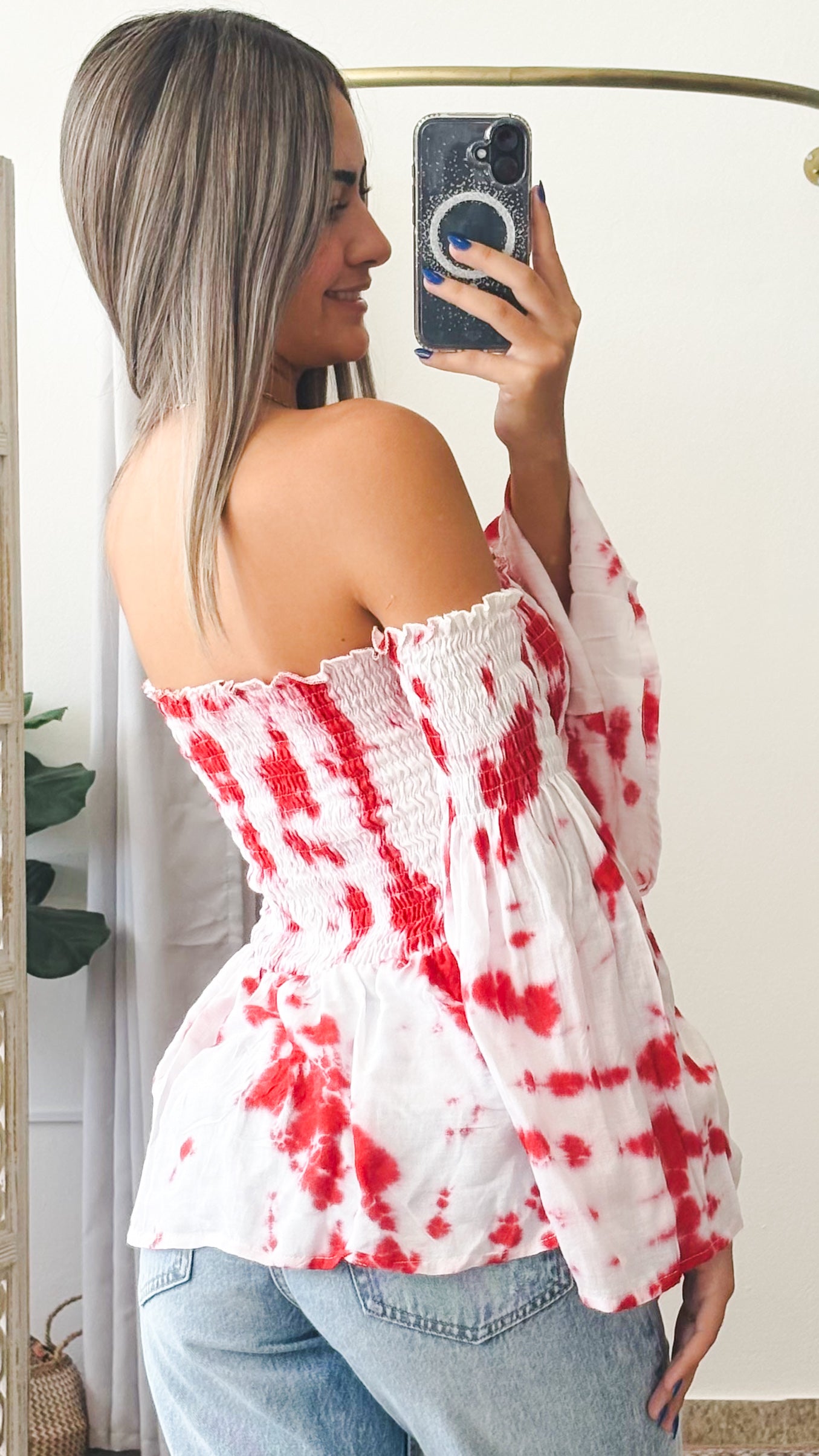 Tropical Vibes Top- Red