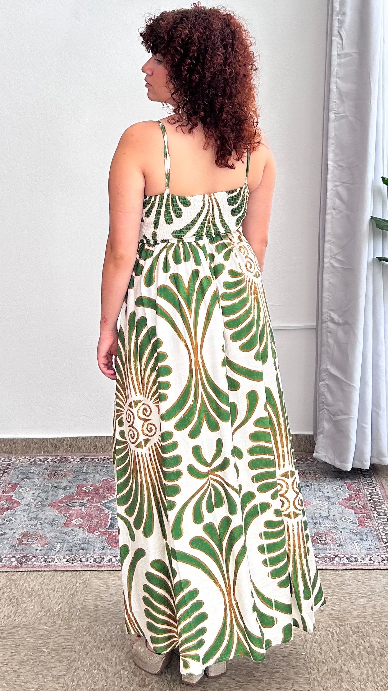 Lavina Maxi Dress-Green