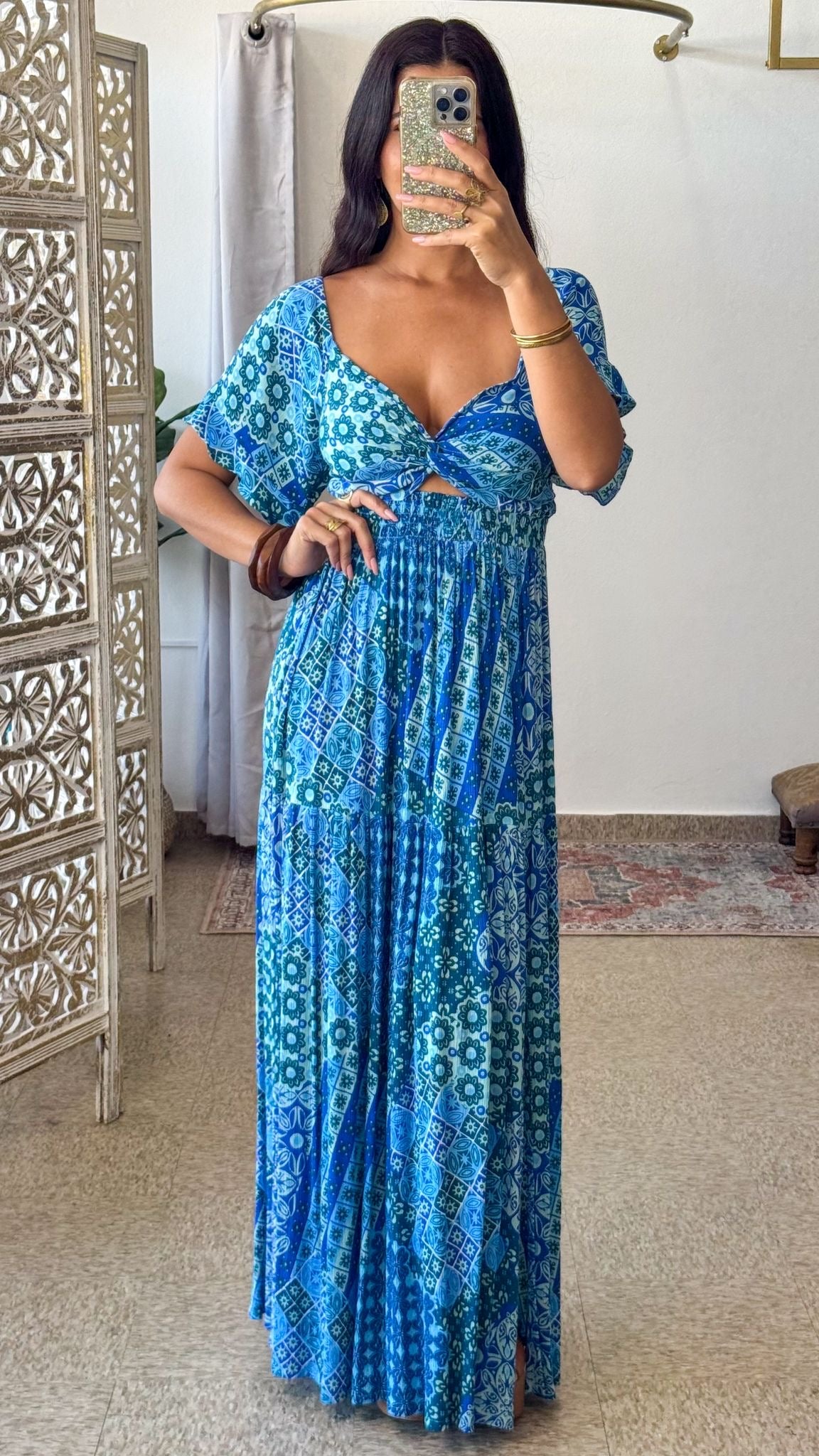 Bohemo Dress-Blue