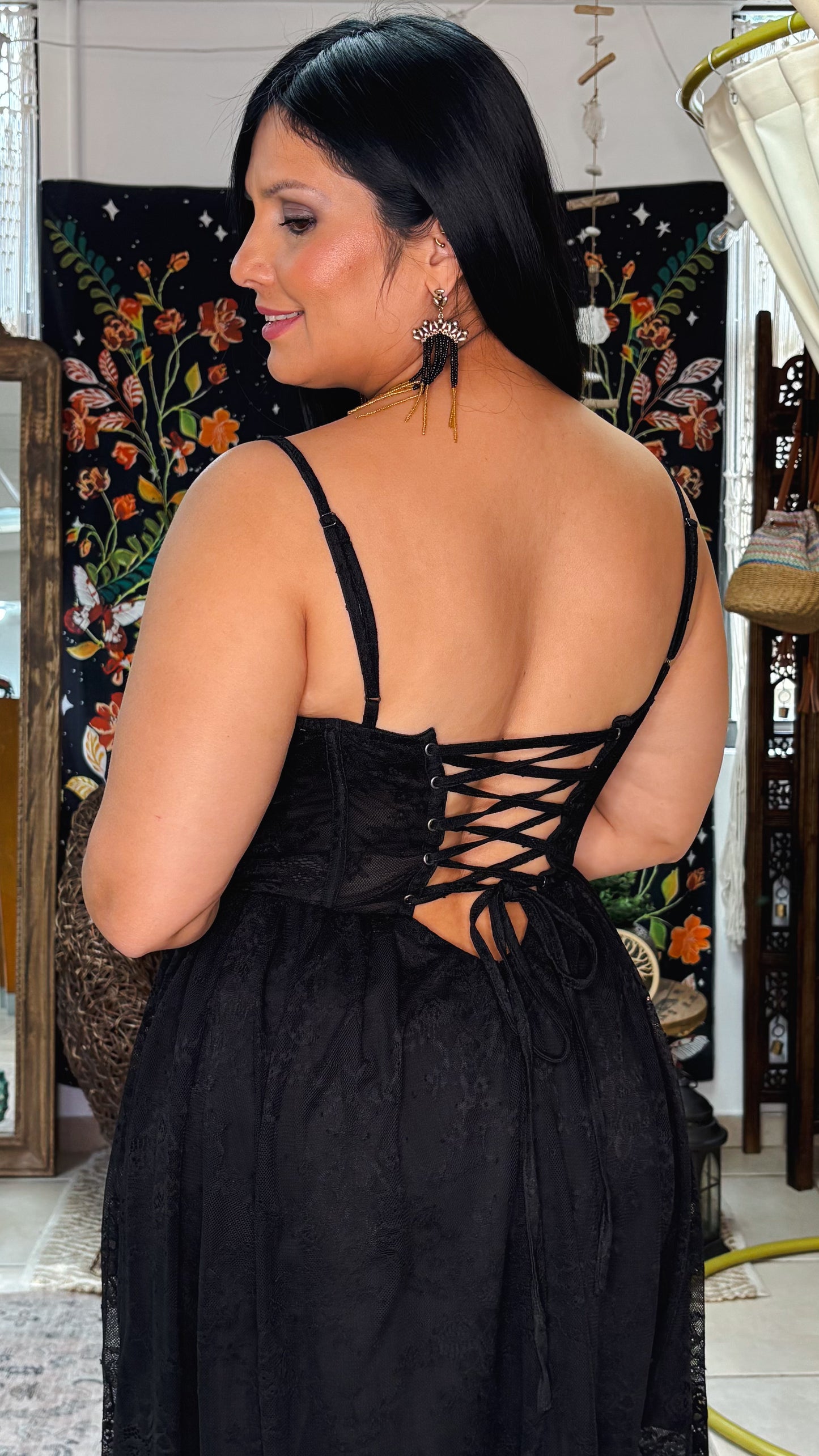Avaleine Maxi Dress-Black
