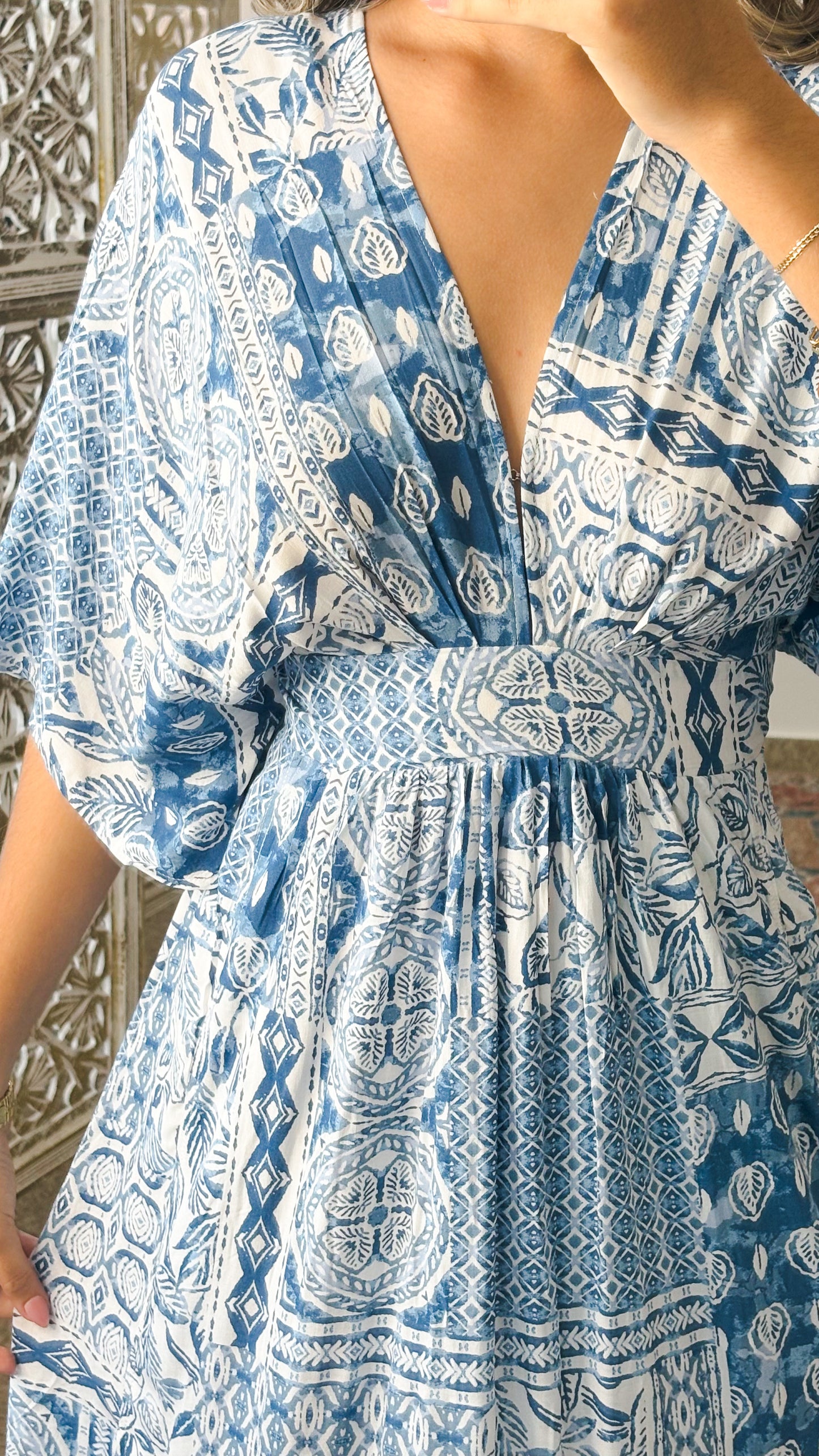 Amapola Dress-Blue