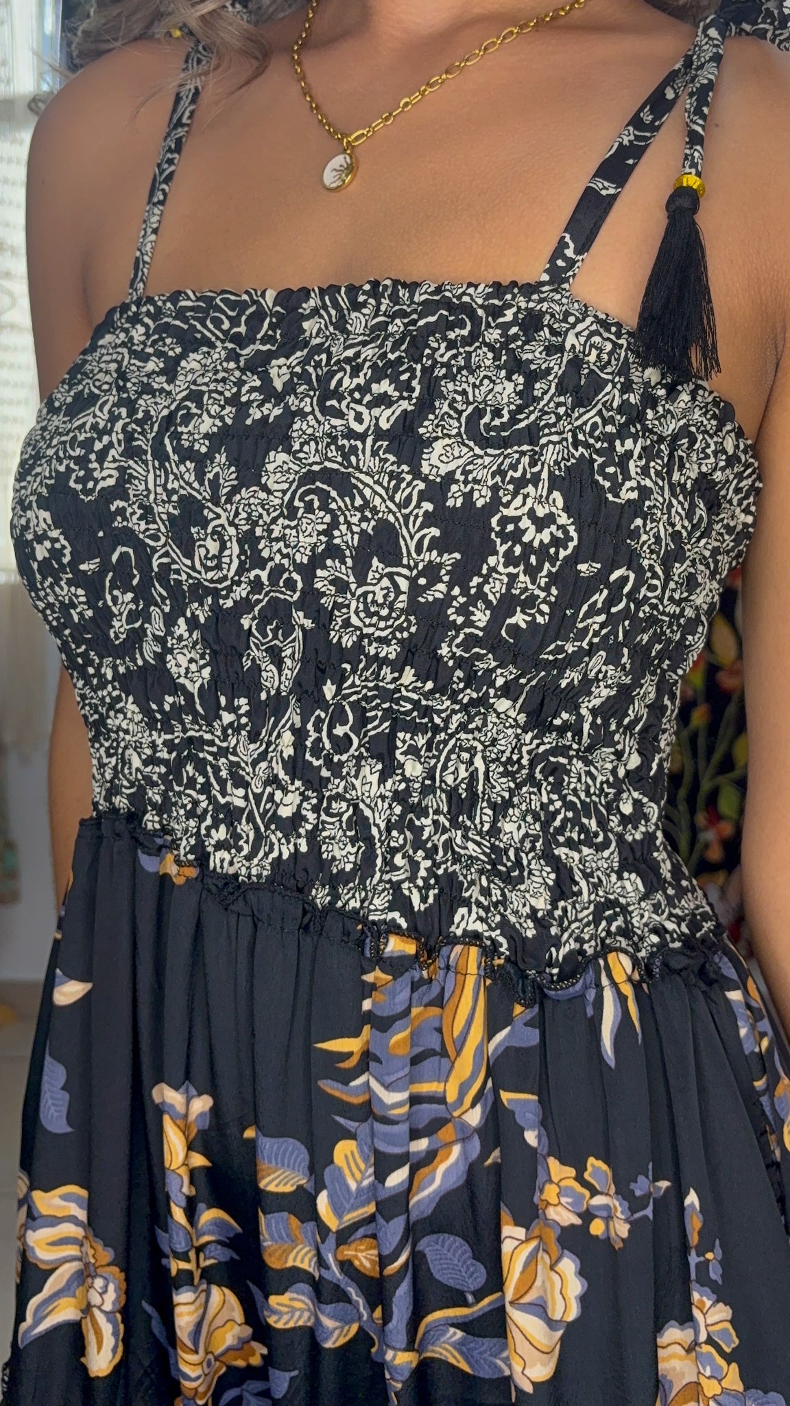 Bella Patchwork Maxi Dress