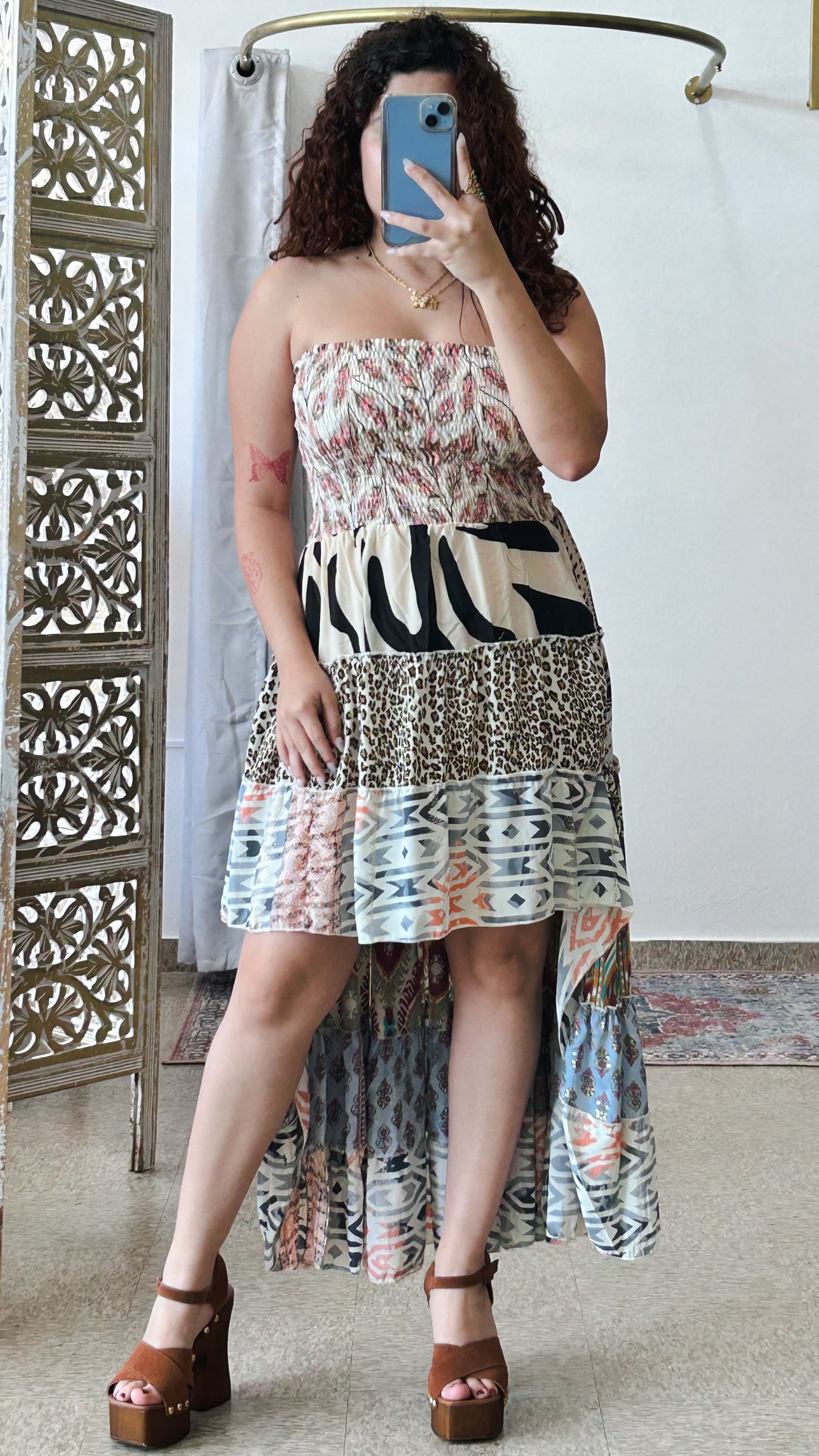 Akila Patchwork Dress