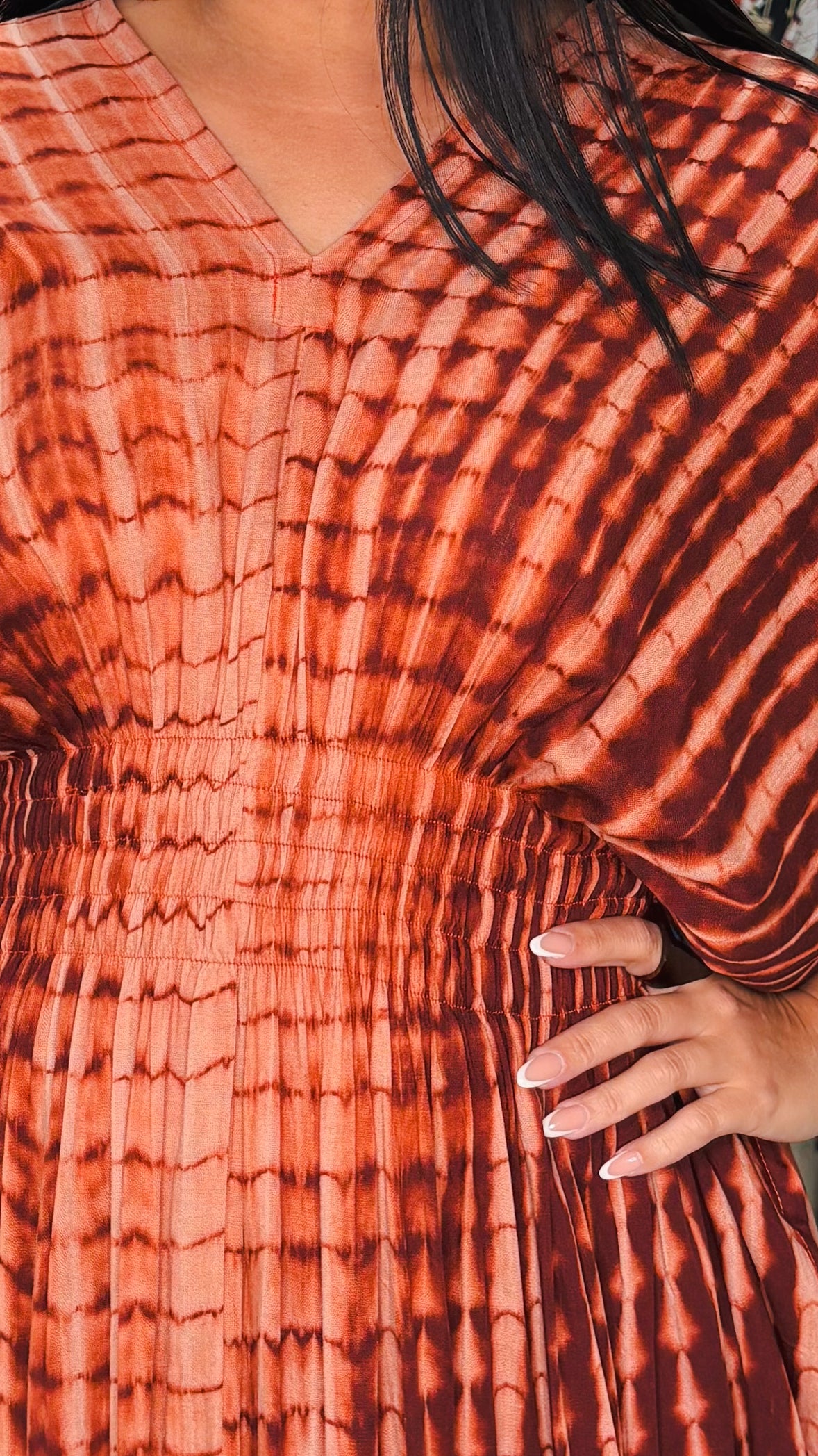 Vellamar Kaftan Midi Dress