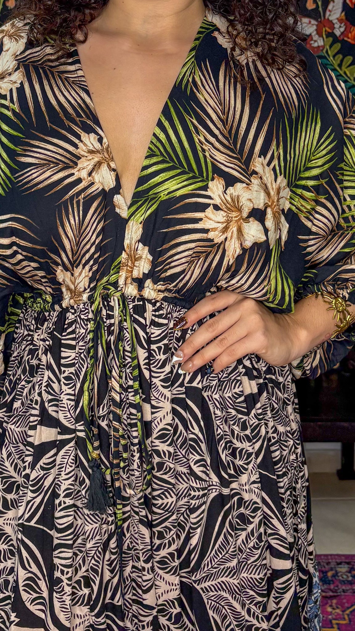 Nelly Patchwork Maxi Dress