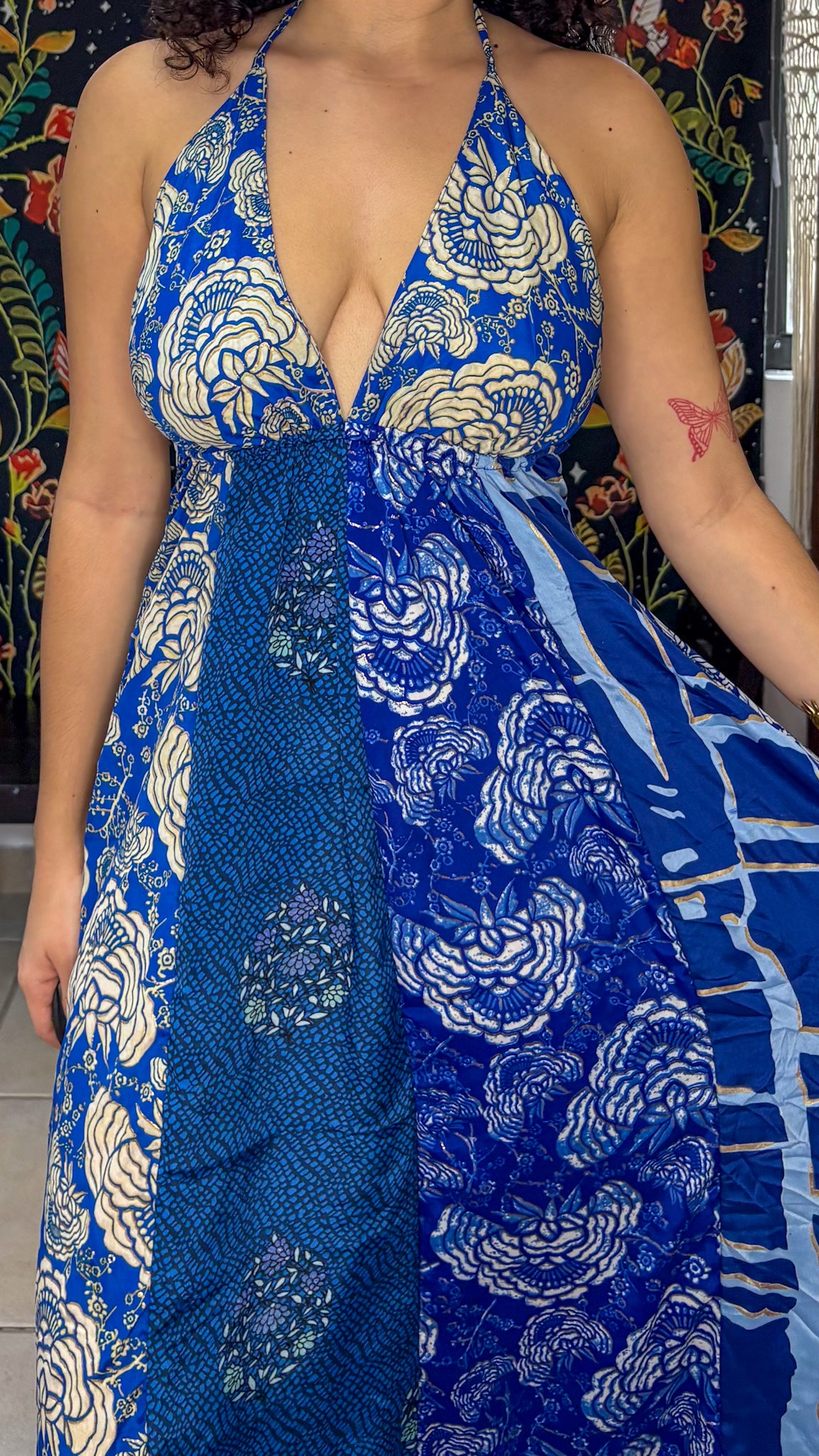 Boho Back Patchwork Dress