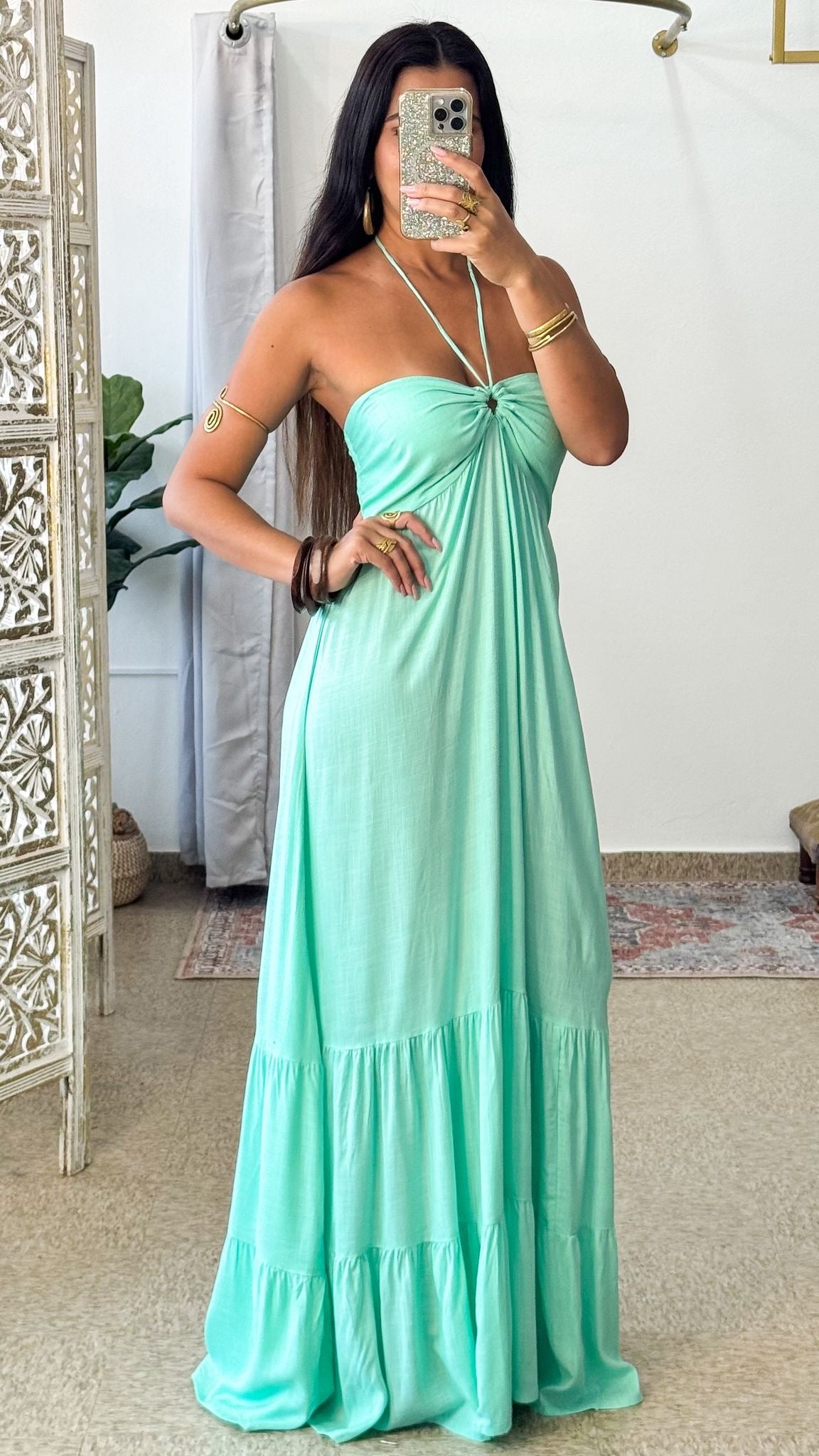 Valeska Dress-Aquamarine
