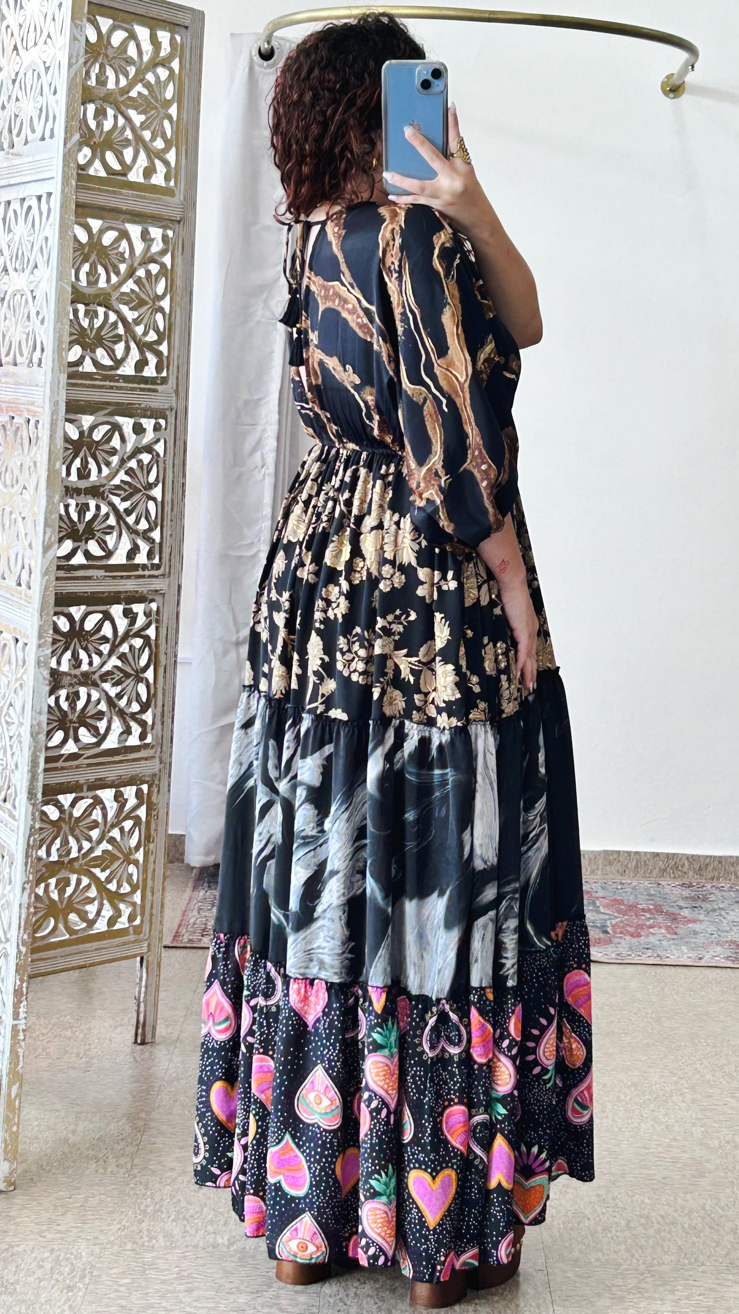 Nelly Patchwork Maxi Dress