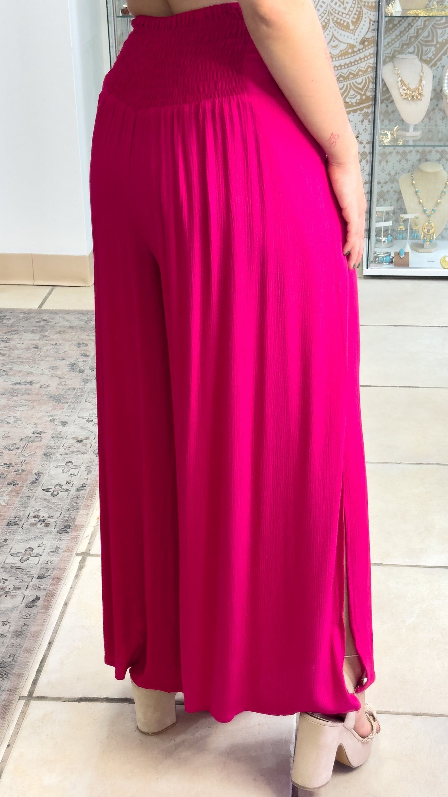 Damage Coralina Pant-Fucsia