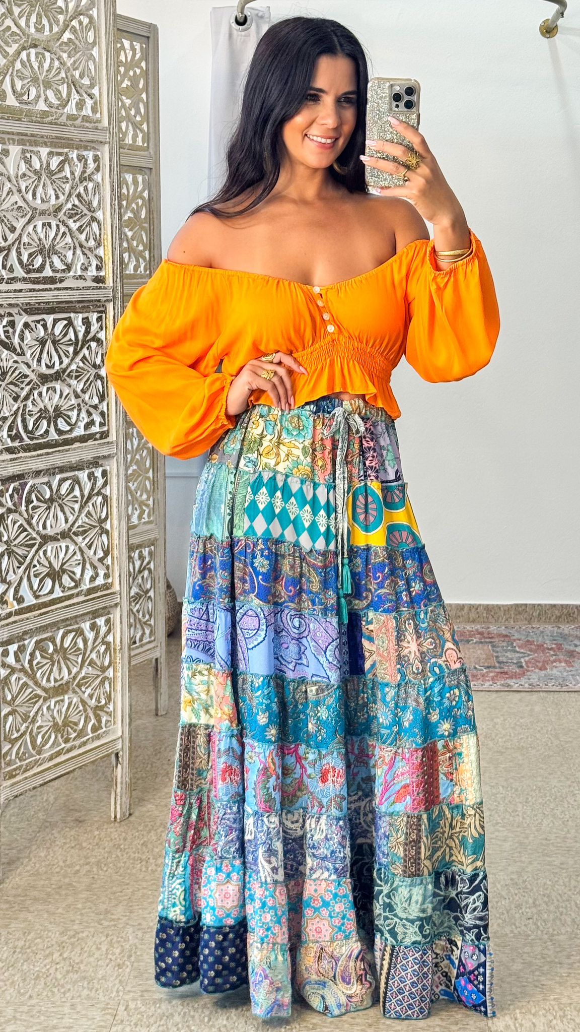 Patchwork Hippie Skirt