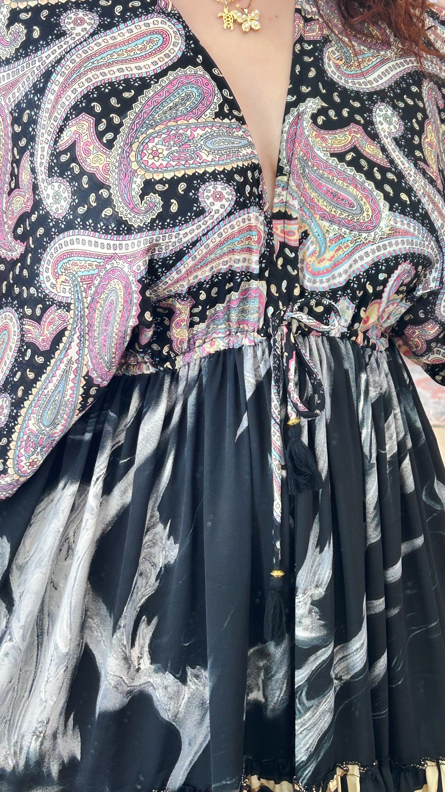 Nelly Patchwork Maxi Dress