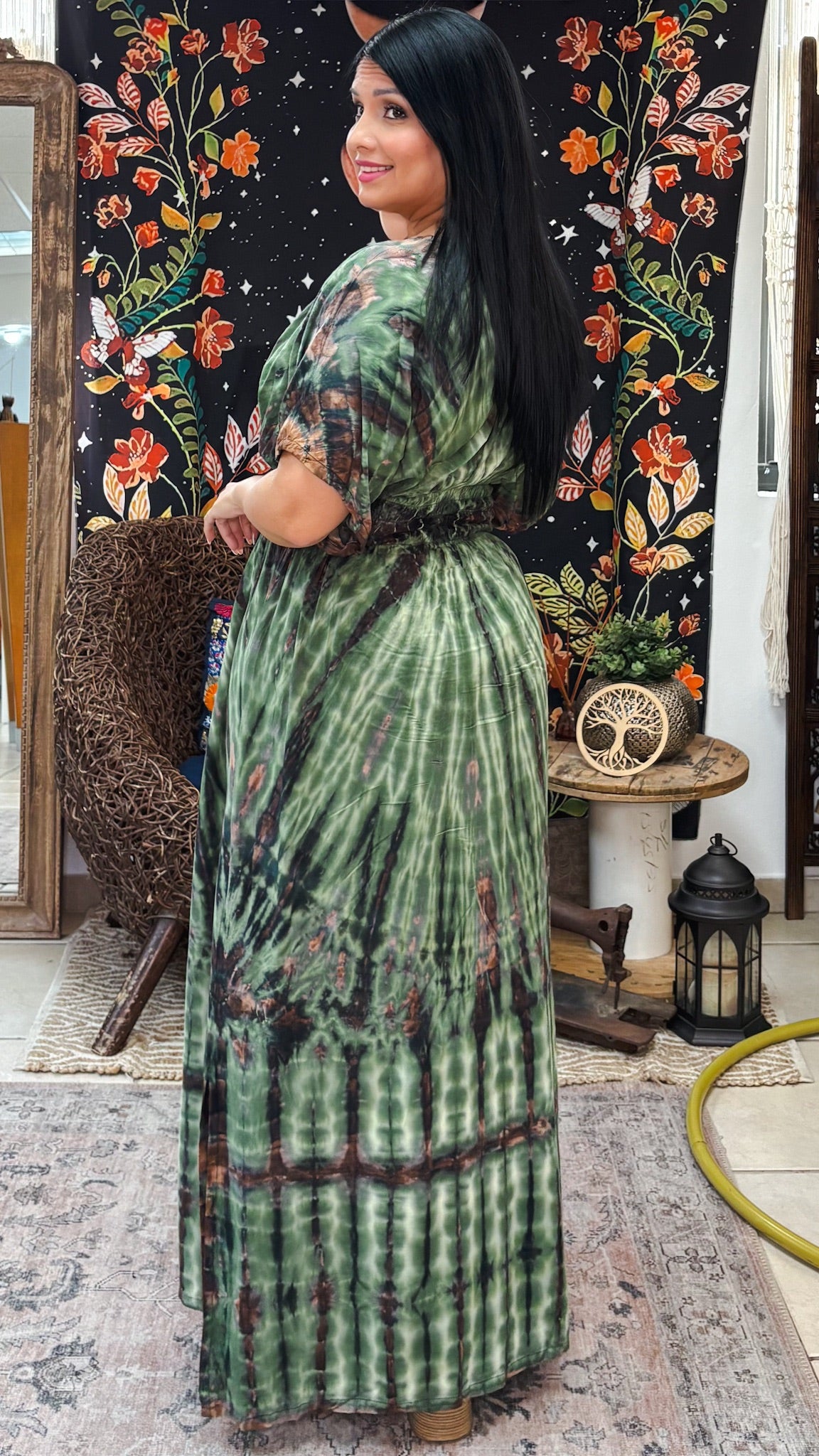 Amari Maxi Dress-Green