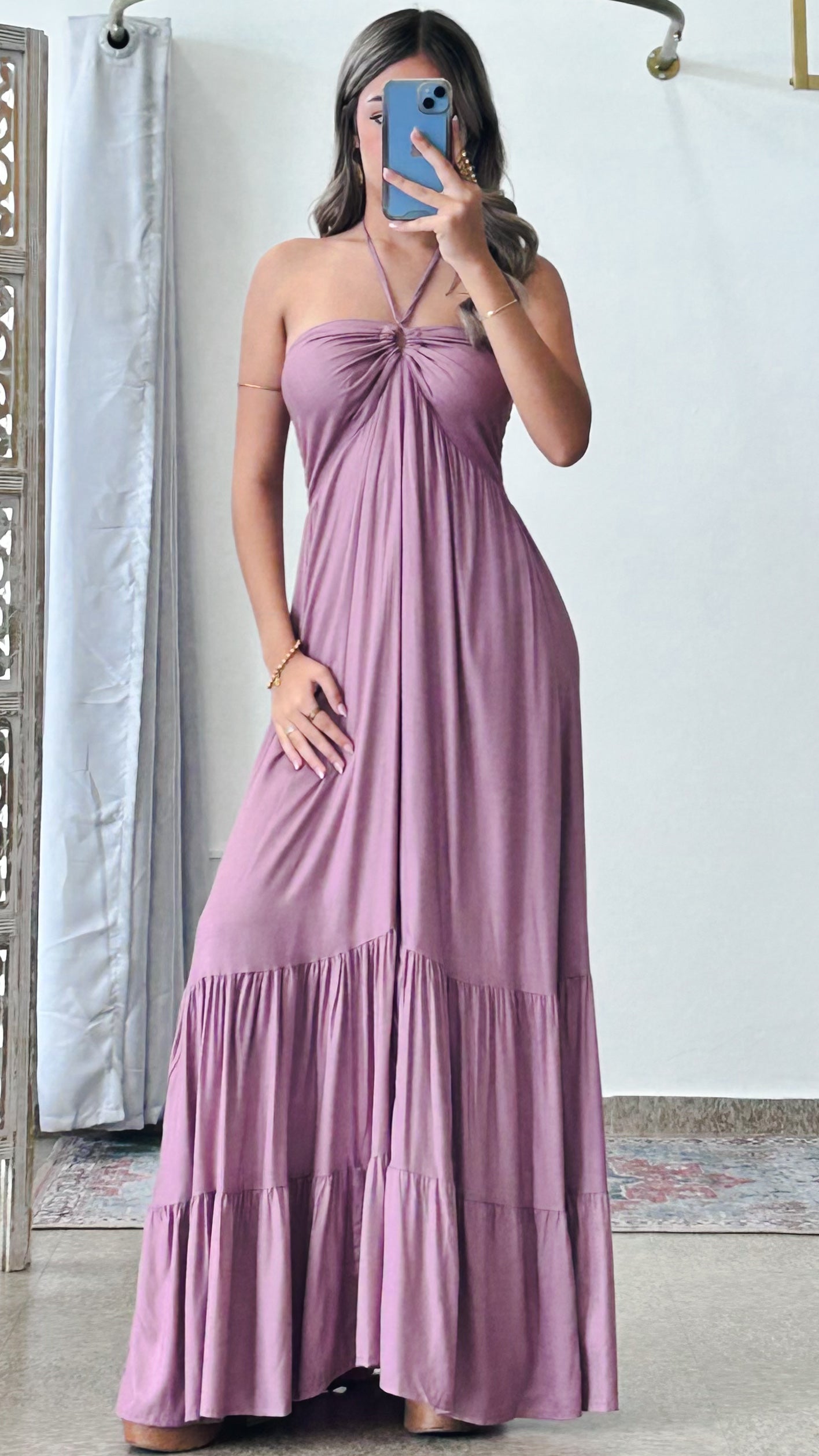 Valeska Dress-Muted Lavander