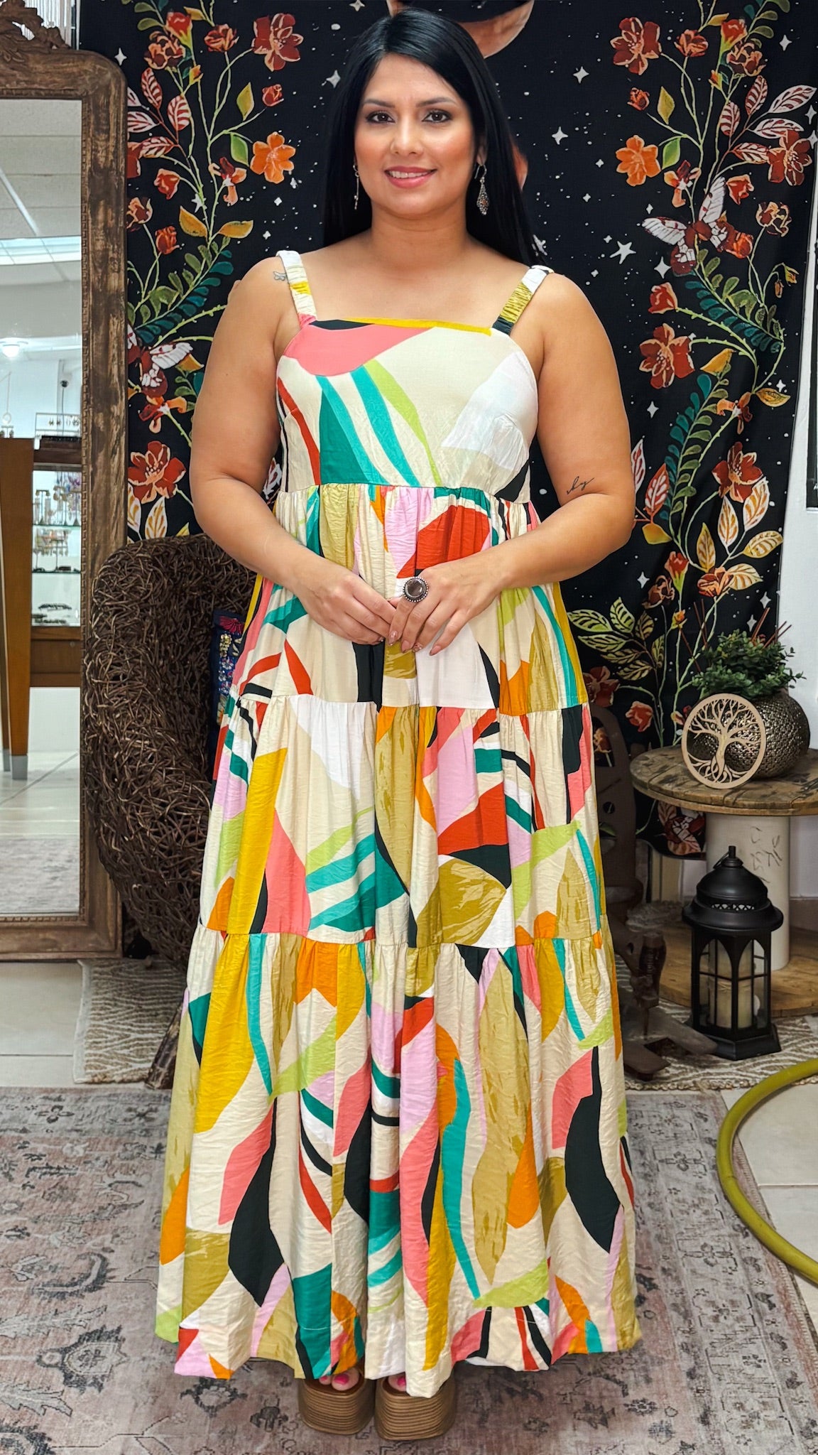 Cassia Maxi Dress-Multicolor