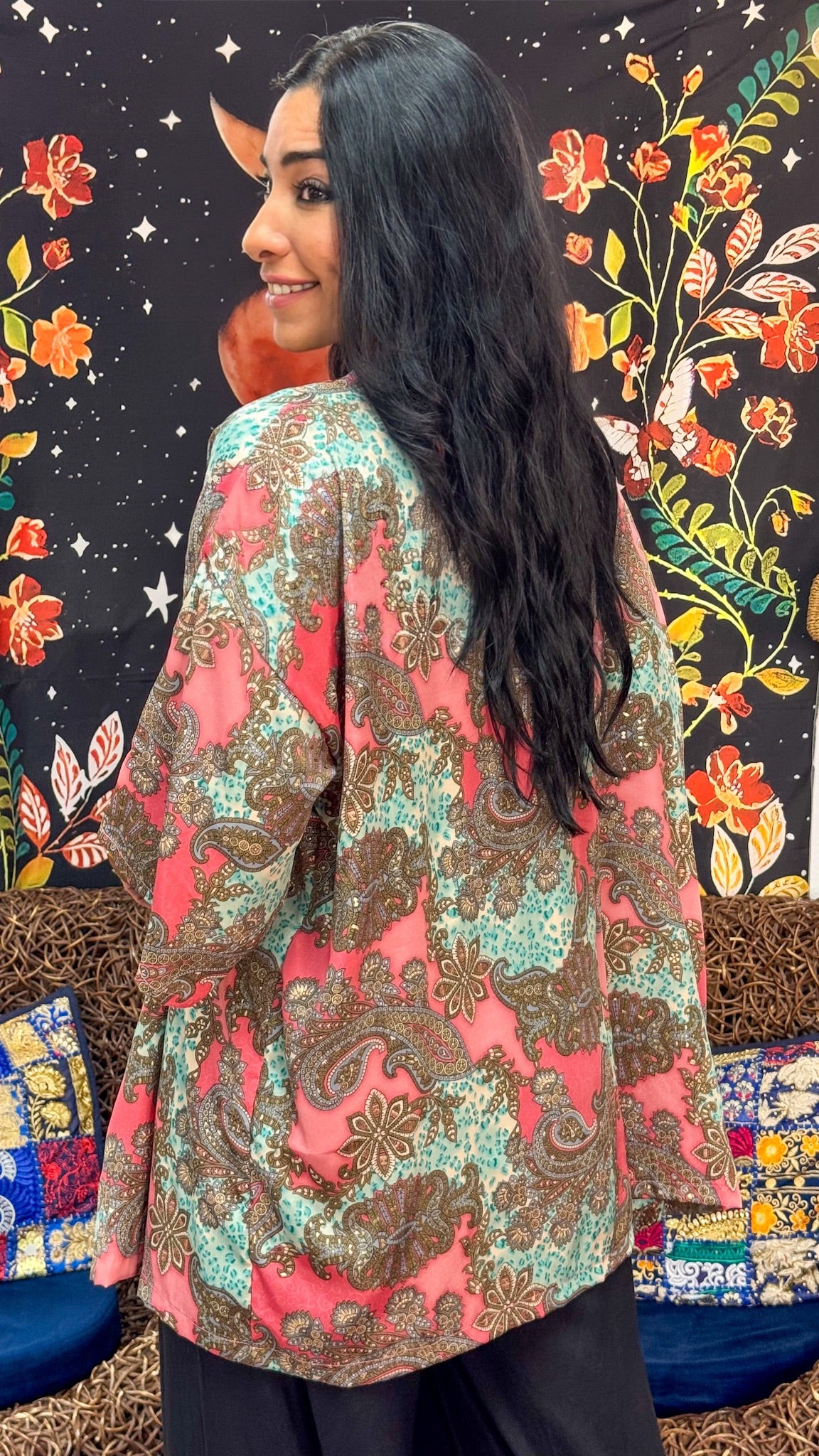 Boho Short Kimono