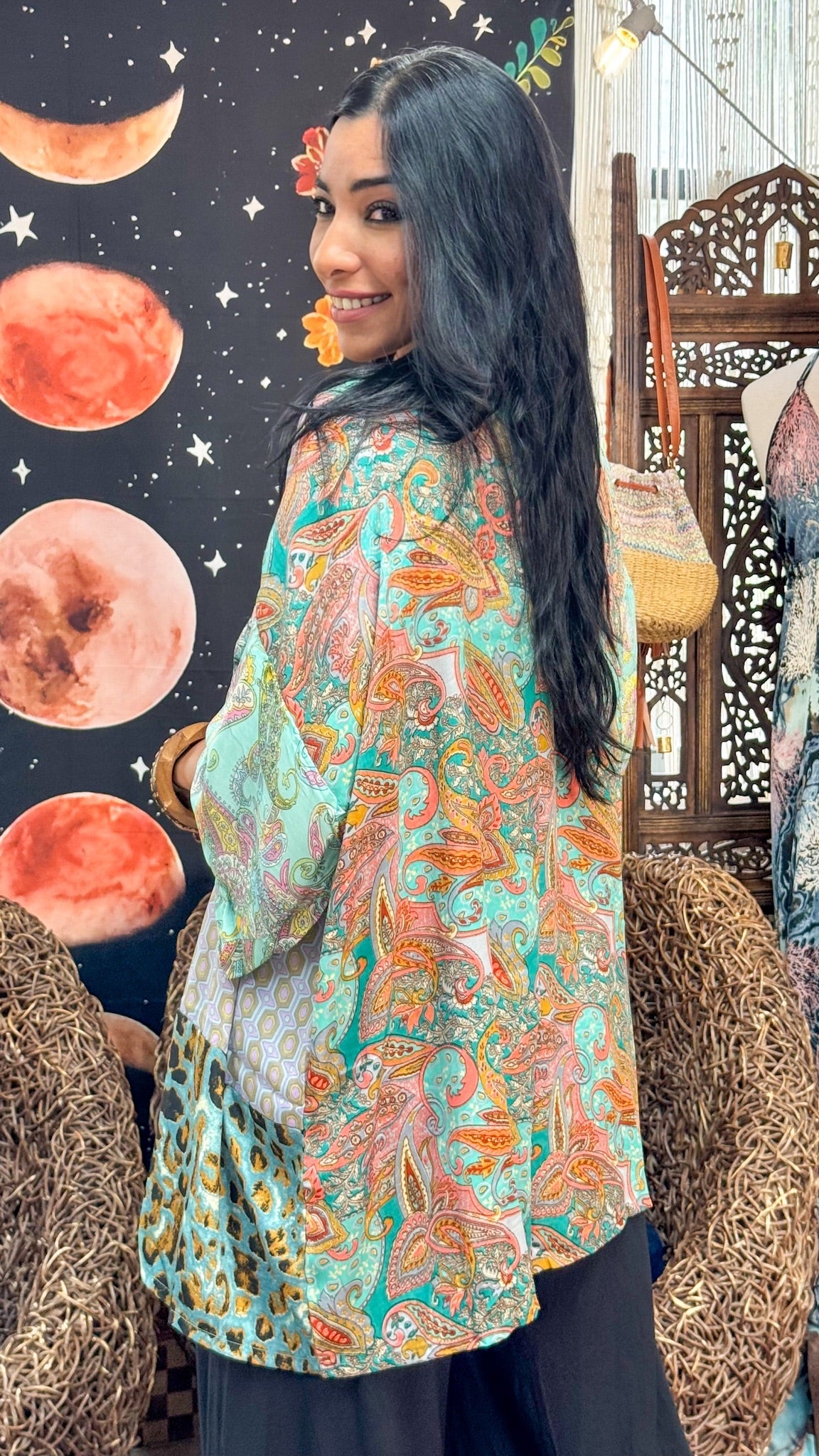 Boho Short Kimono