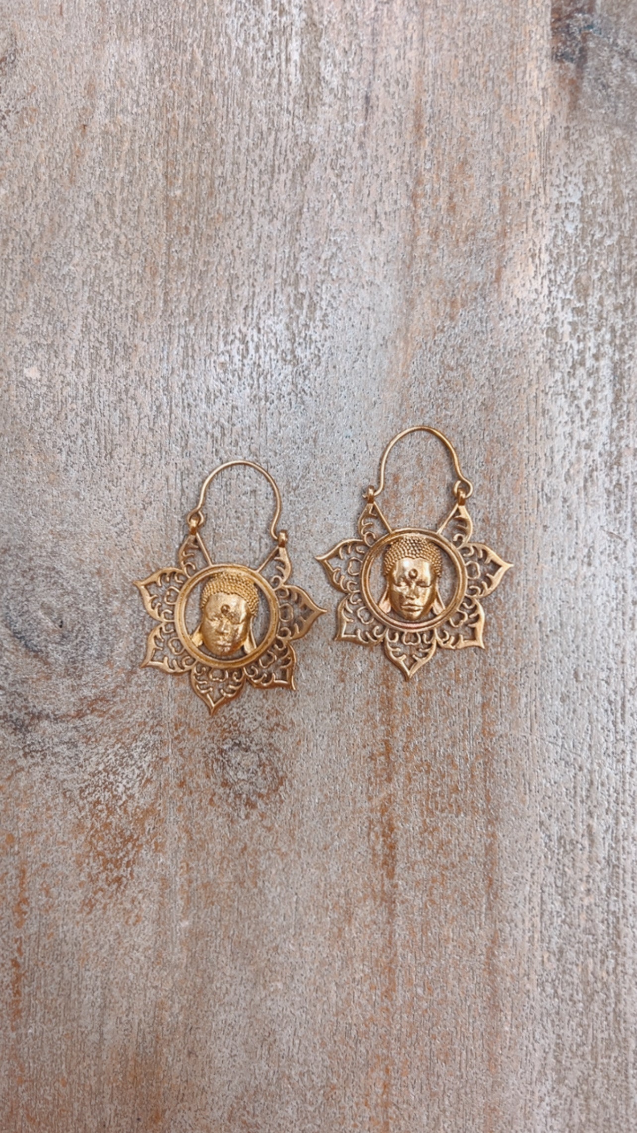 Buda Brass Earrings