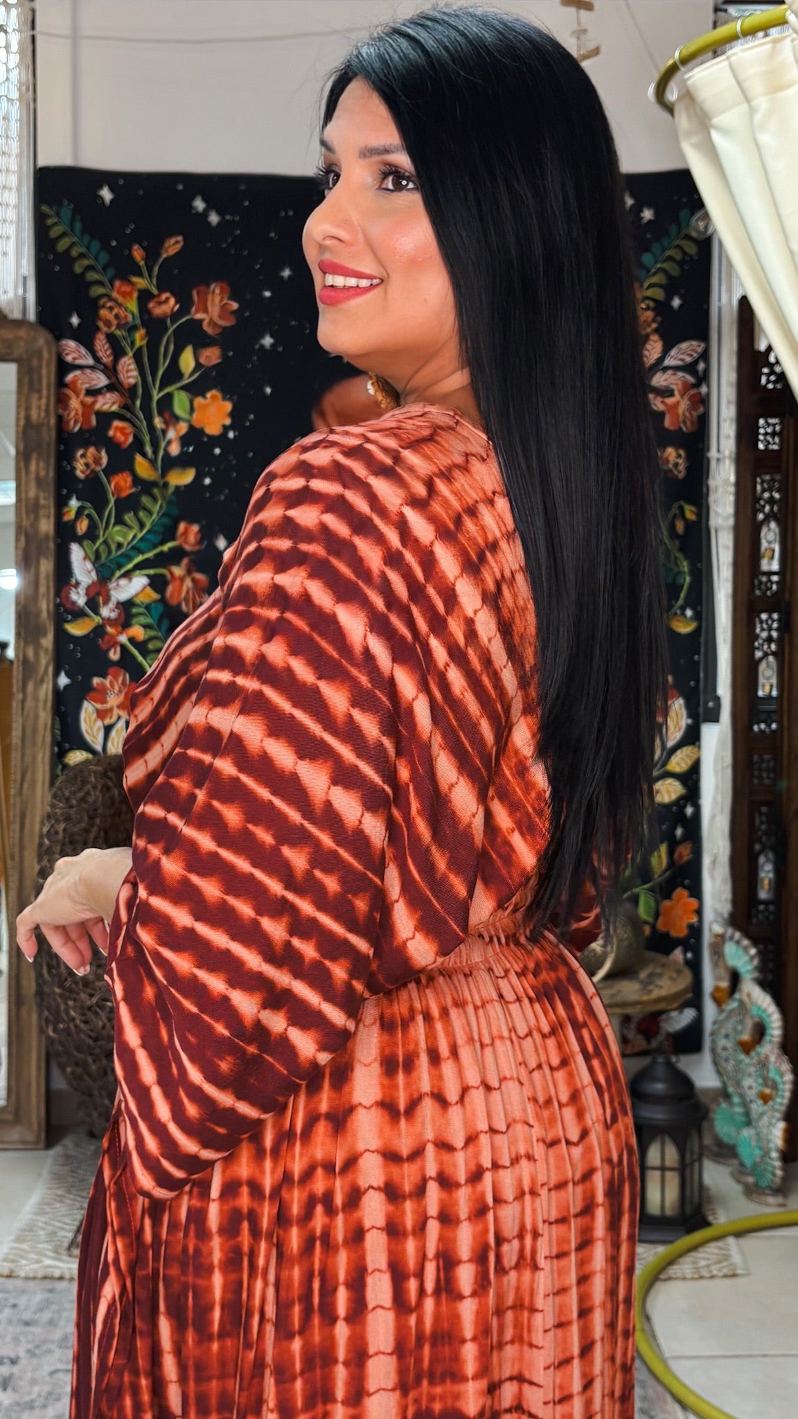 Vellamar Kaftan Midi Dress