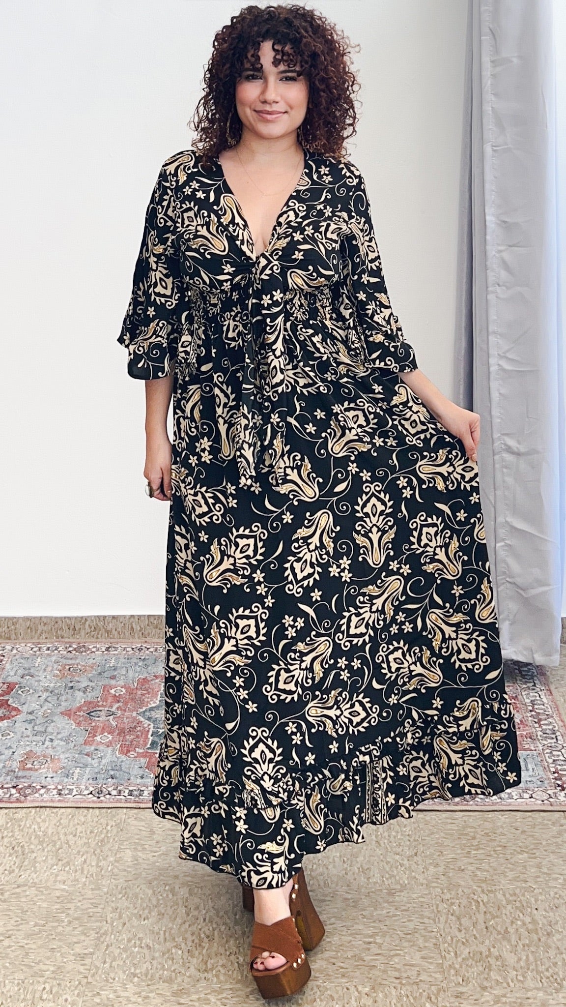 Damage Nomad Maxi Dress-Black