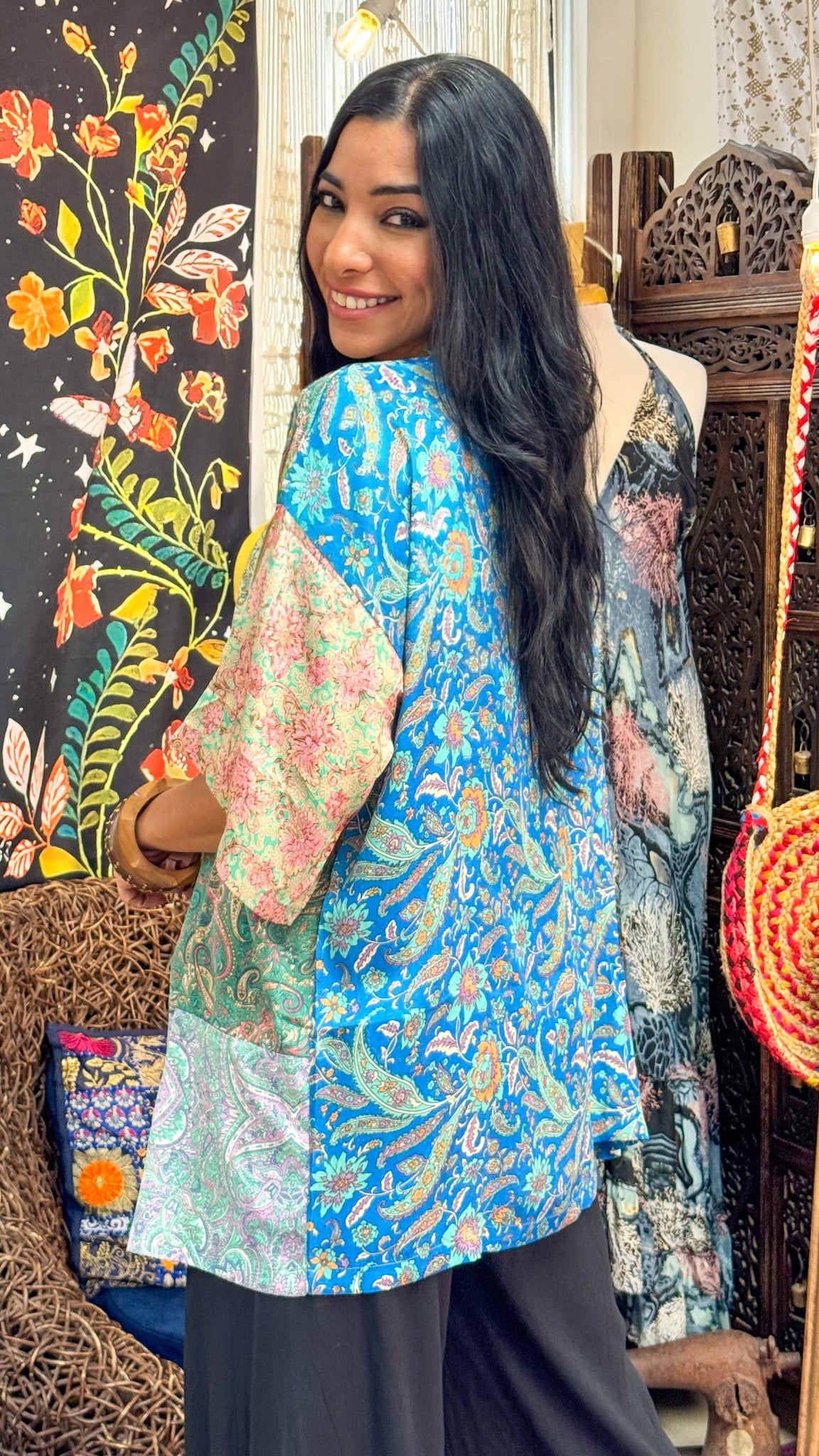 Boho Short Kimono