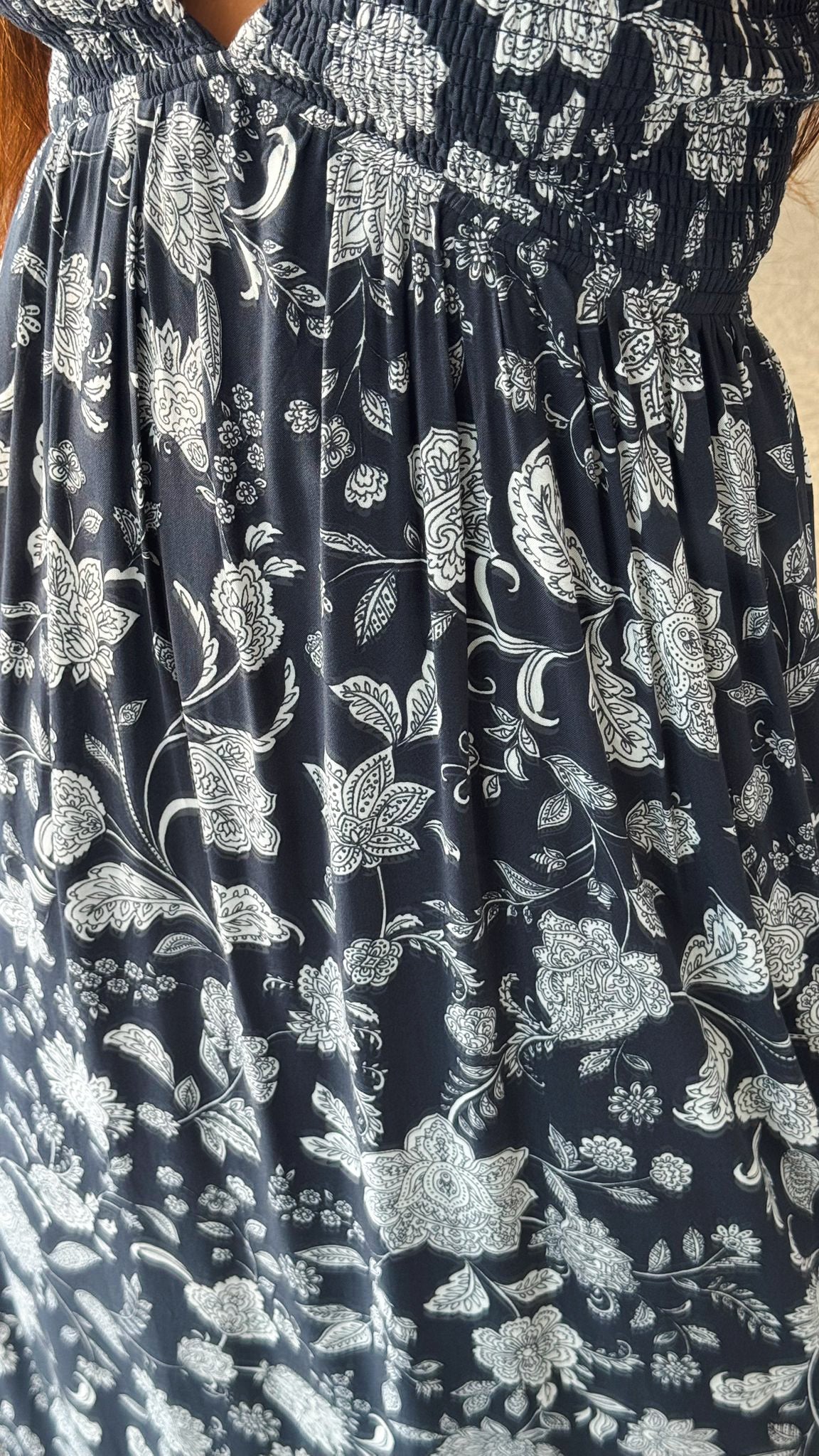 Moana Maxi Dress-Charcoal Gray