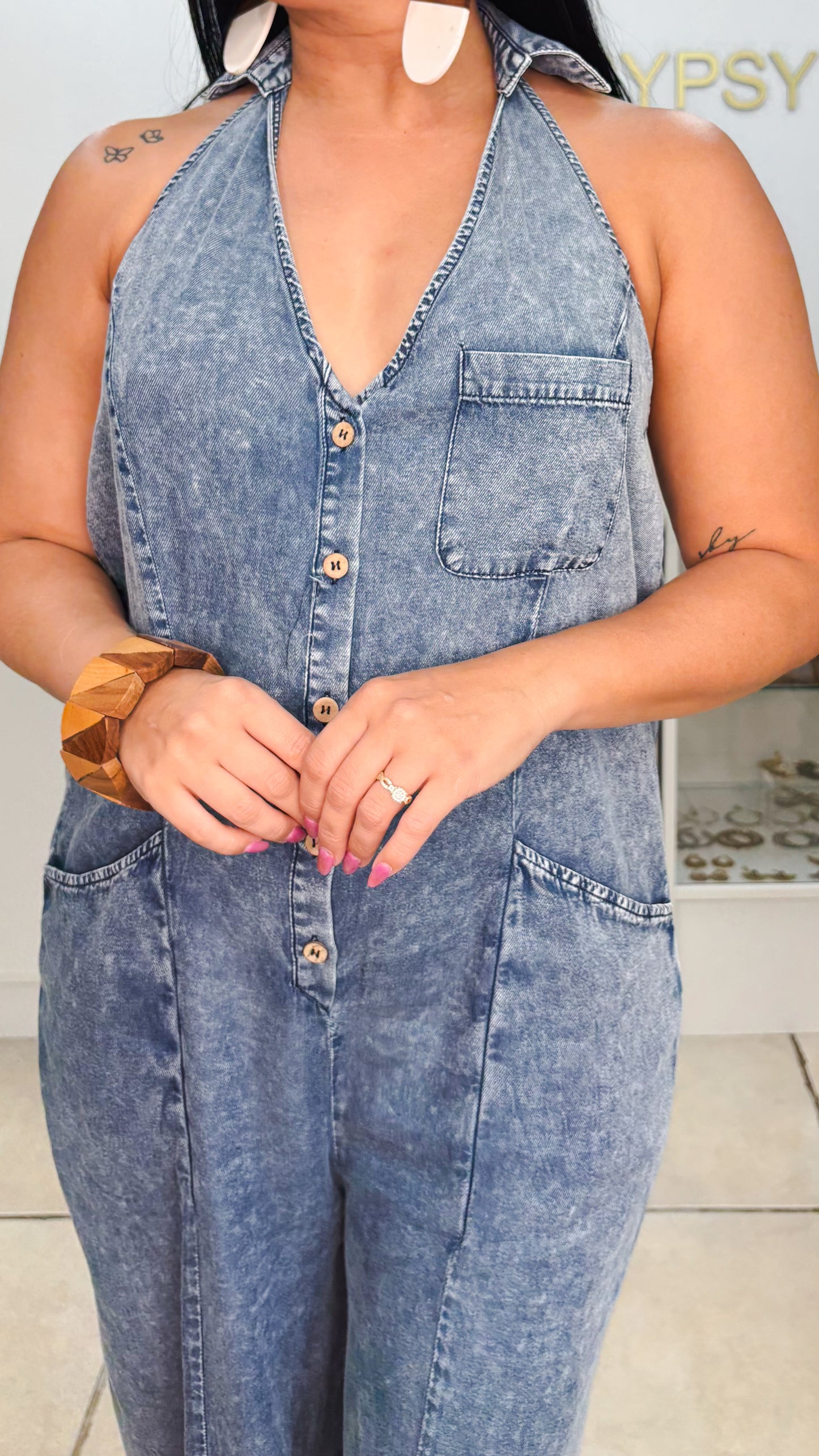 Adytia Jumpsuit-Jean
